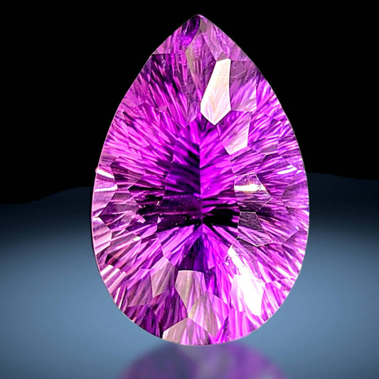 ARSAA GEMS AND MINERALSTop quality Rwandan Amethyst gem. Concave cut and in pear shape. Excellent color with Eye clean clarity, weight: 50 carats - Premium  from ARSAA GEMS AND MINERALS - Just $150.00! Shop now at ARSAA GEMS AND MINERALS