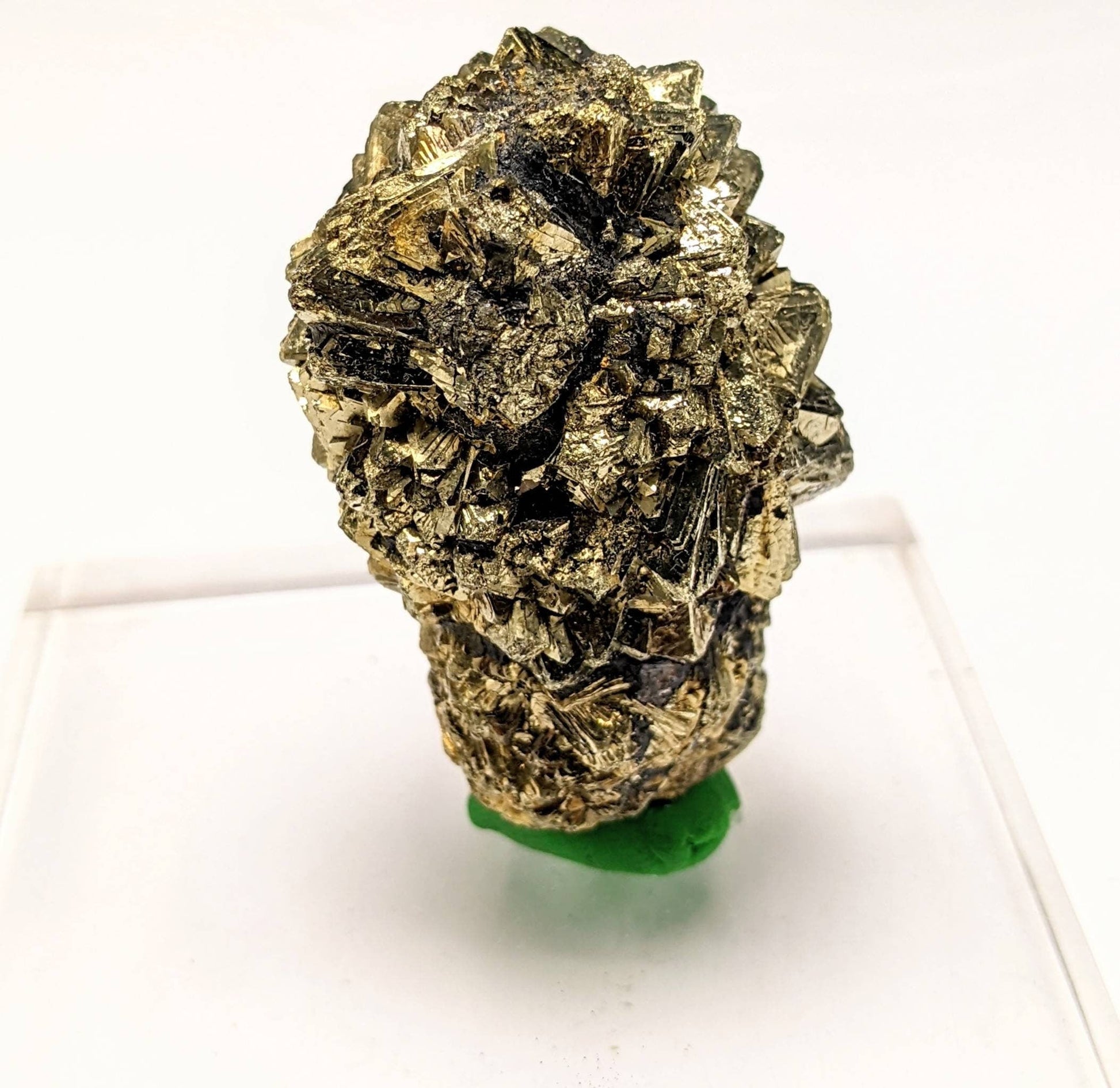 ARSAA GEMS AND MINERALSNew find big size golden Marcasite sphere shape cluster also called prophecy stone from a new find in Darra Adam Khel KPK Pakistan, 109.4 g - Premium  from ARSAA GEMS AND MINERALS - Just $60.00! Shop now at ARSAA GEMS AND MINERALS