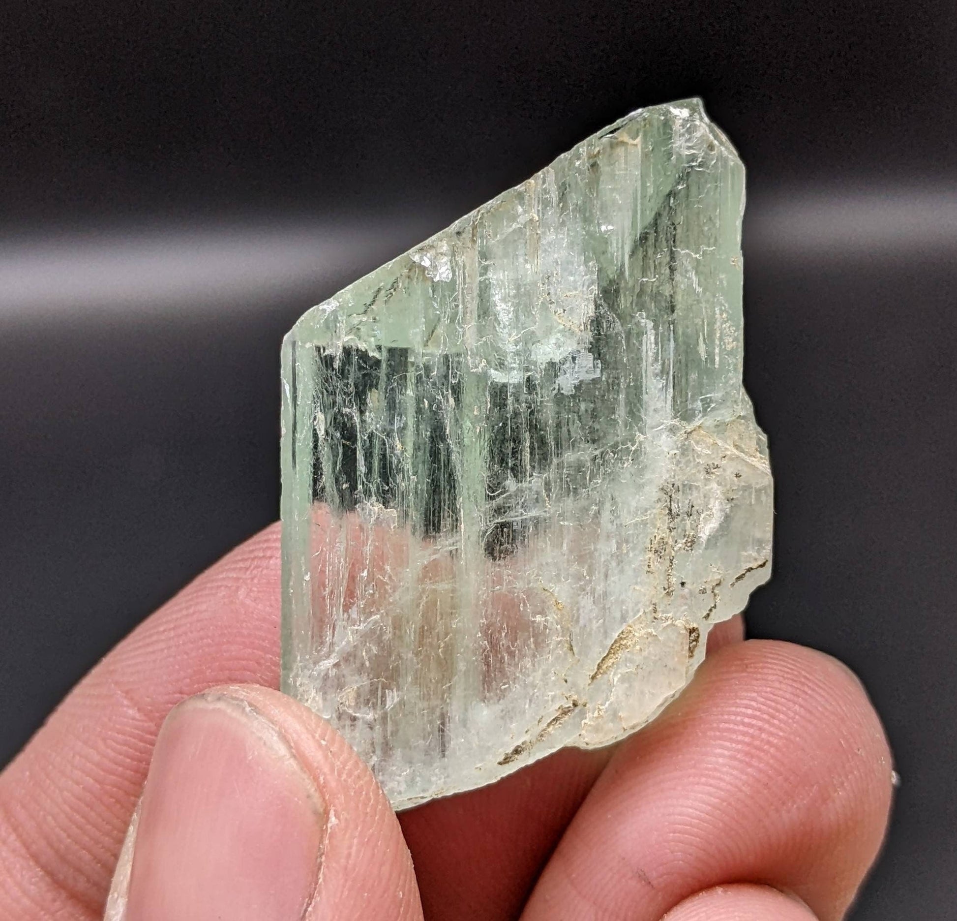 ARSAA GEMS AND MINERALSSpodumene var kunzite crystal clear gem quality lustrous from Laghman, Afghanistan, 16.2 grams - Premium  from ARSAA GEMS AND MINERALS - Just $50.00! Shop now at ARSAA GEMS AND MINERALS