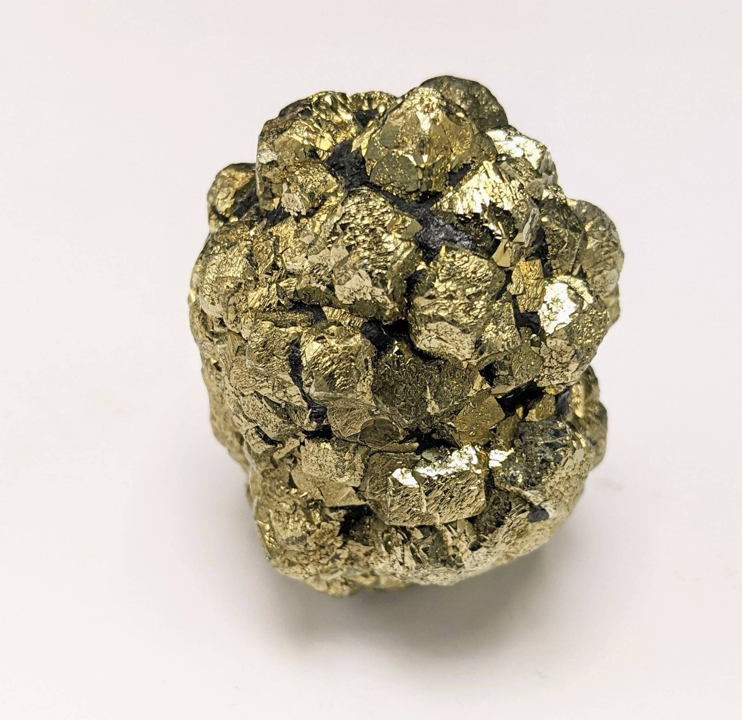 ARSAA GEMS AND MINERALSNew find big size golden Marcasite sphere shape cluster also called prophecy stone from a new find in Darra Adam Khel KPK Pakistan, 147.6g - Premium  from ARSAA GEMS AND MINERALS - Just $40.00! Shop now at ARSAA GEMS AND MINERALS