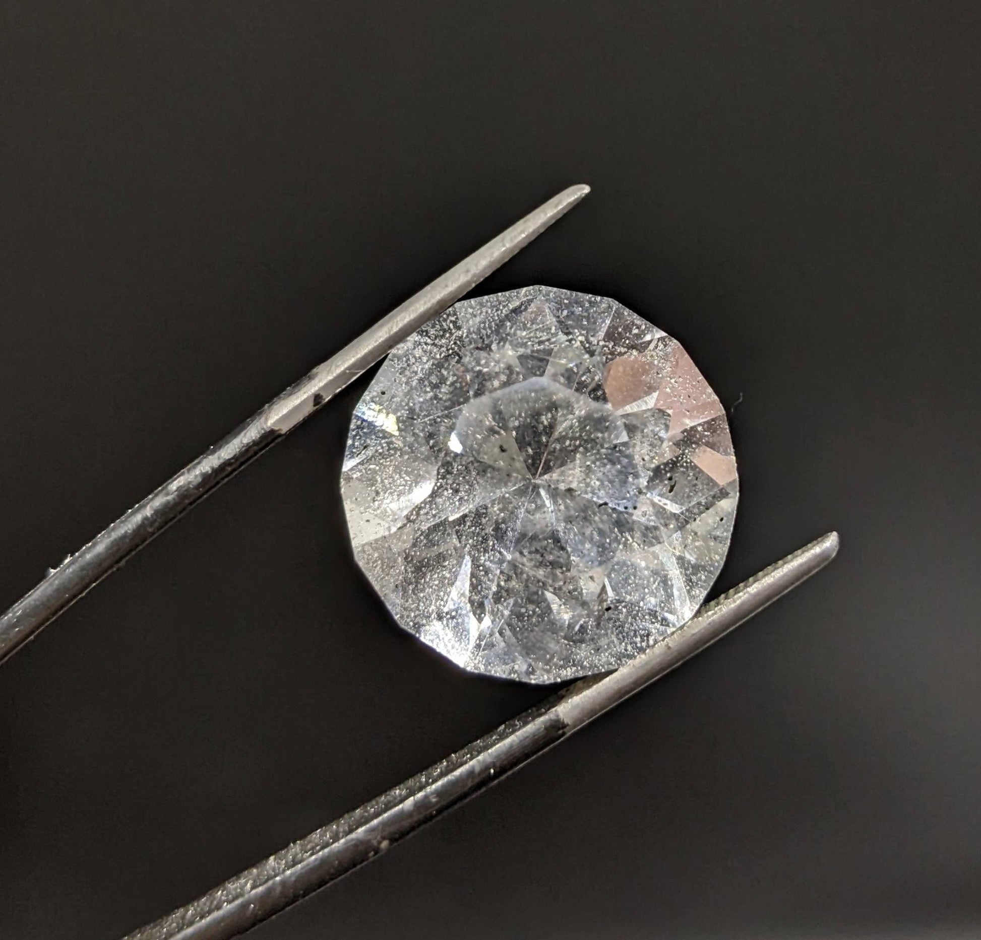 ARSAA GEMS AND MINERALSNatural fine quality beautiful 17 carats round cut shape SI clarity Faceted Quartz gem - Premium  from ARSAA GEMS AND MINERALS - Just $17.00! Shop now at ARSAA GEMS AND MINERALS