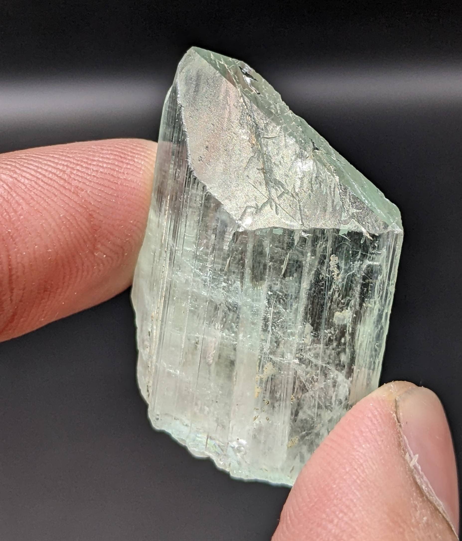 ARSAA GEMS AND MINERALSSpodumene var kunzite crystal clear gem quality lustrous from Laghman, Afghanistan, 16.2 grams - Premium  from ARSAA GEMS AND MINERALS - Just $50.00! Shop now at ARSAA GEMS AND MINERALS