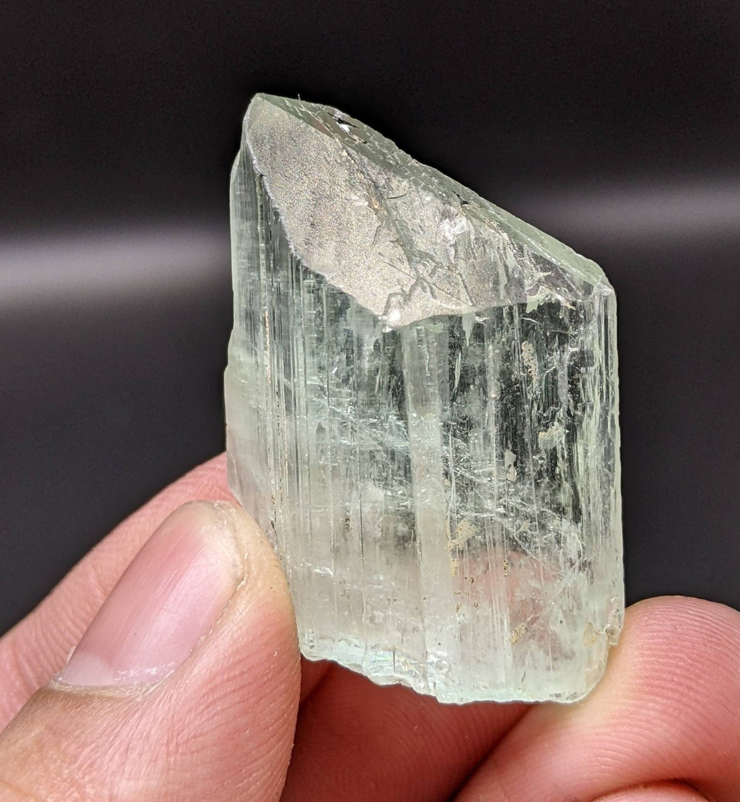 ARSAA GEMS AND MINERALSSpodumene var kunzite crystal clear gem quality lustrous from Laghman, Afghanistan, 16.2 grams - Premium  from ARSAA GEMS AND MINERALS - Just $50.00! Shop now at ARSAA GEMS AND MINERALS