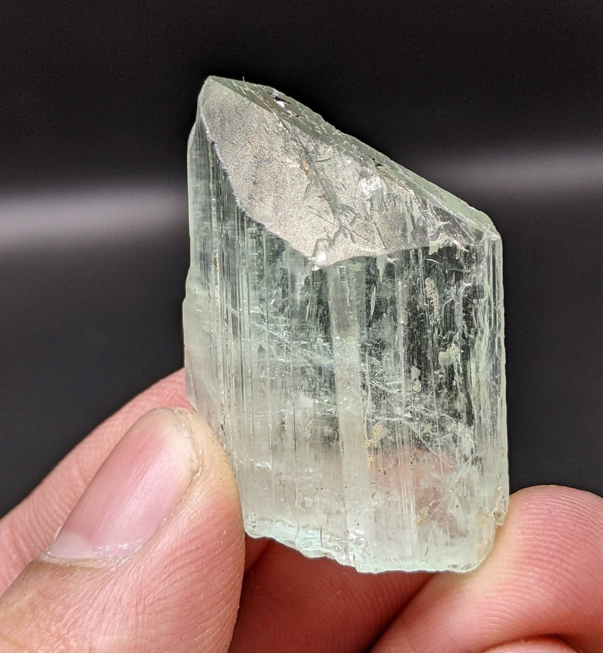 ARSAA GEMS AND MINERALSSpodumene var kunzite crystal clear gem quality lustrous from Laghman, Afghanistan, 16.2 grams - Premium  from ARSAA GEMS AND MINERALS - Just $50.00! Shop now at ARSAA GEMS AND MINERALS