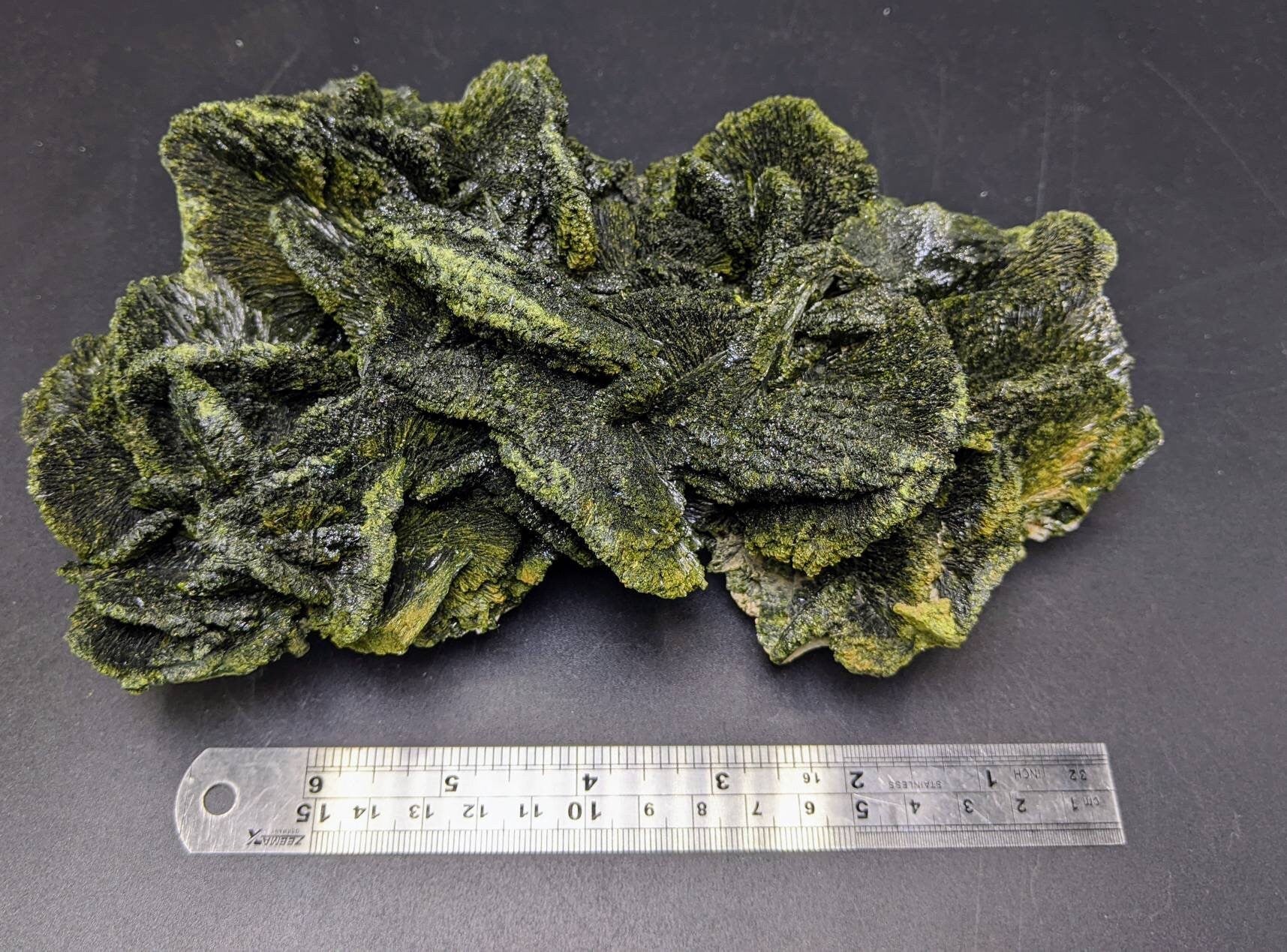 ARSAA GEMS AND MINERALSLarge cabinet massive size cluster of green spray epidote from Baluchistan Pakistan, 1831 grams - Premium  from ARSAA GEMS AND MINERALS - Just $350.00! Shop now at ARSAA GEMS AND MINERALS
