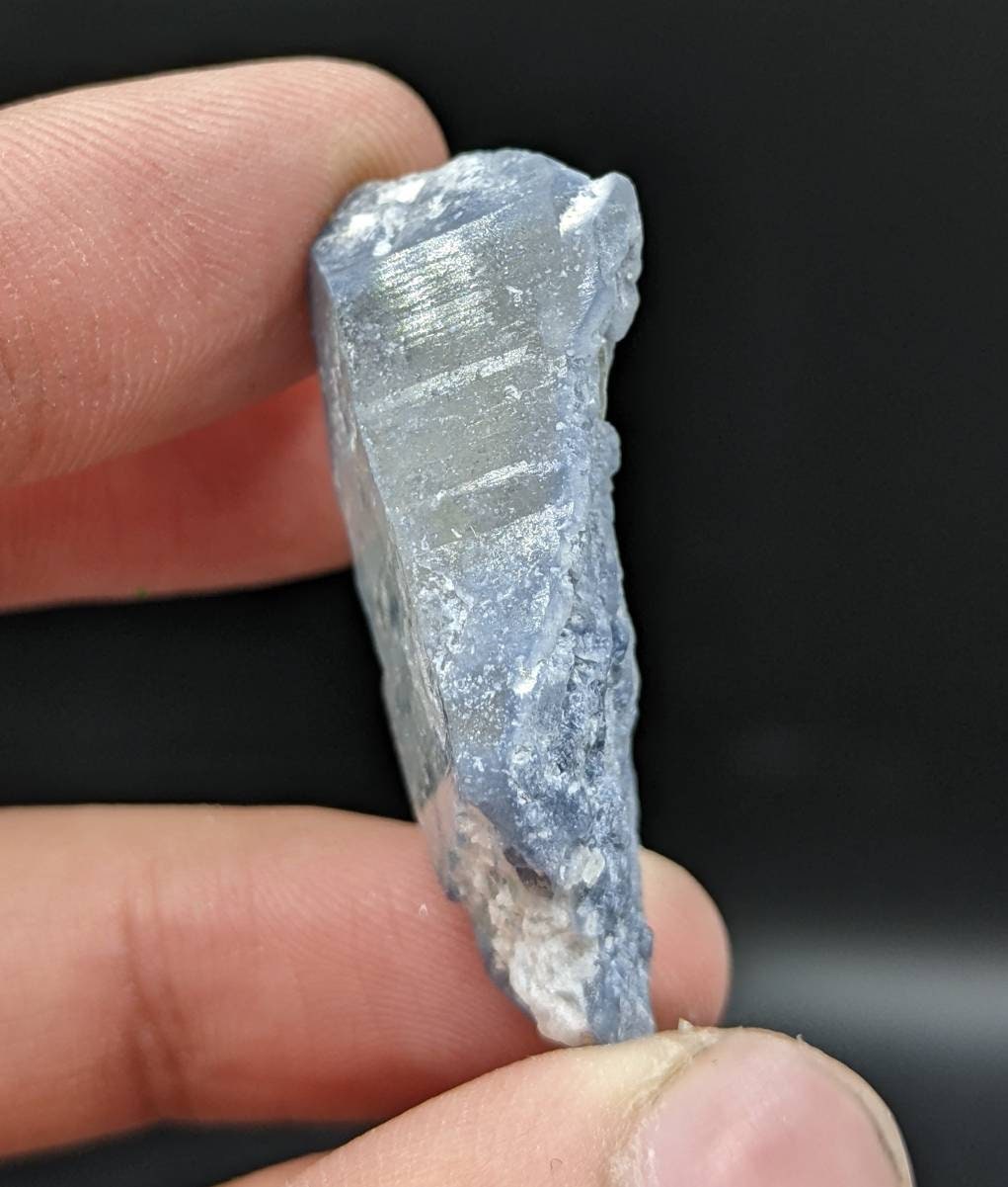 ARSAA GEMS AND MINERALSNatural rare indicolite blue quartz crystal from Afghanistan, 11.5 grams - Premium  from ARSAA GEMS AND MINERALS - Just $30.00! Shop now at ARSAA GEMS AND MINERALS
