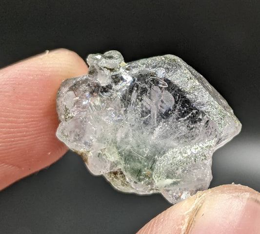 ARSAA GEMS AND MINERALSLight purple apatite single crystal with green basolite inclusion from KP Pakistan, 5.2 gram - Premium  from ARSAA GEMS AND MINERALS - Just $25.00! Shop now at ARSAA GEMS AND MINERALS