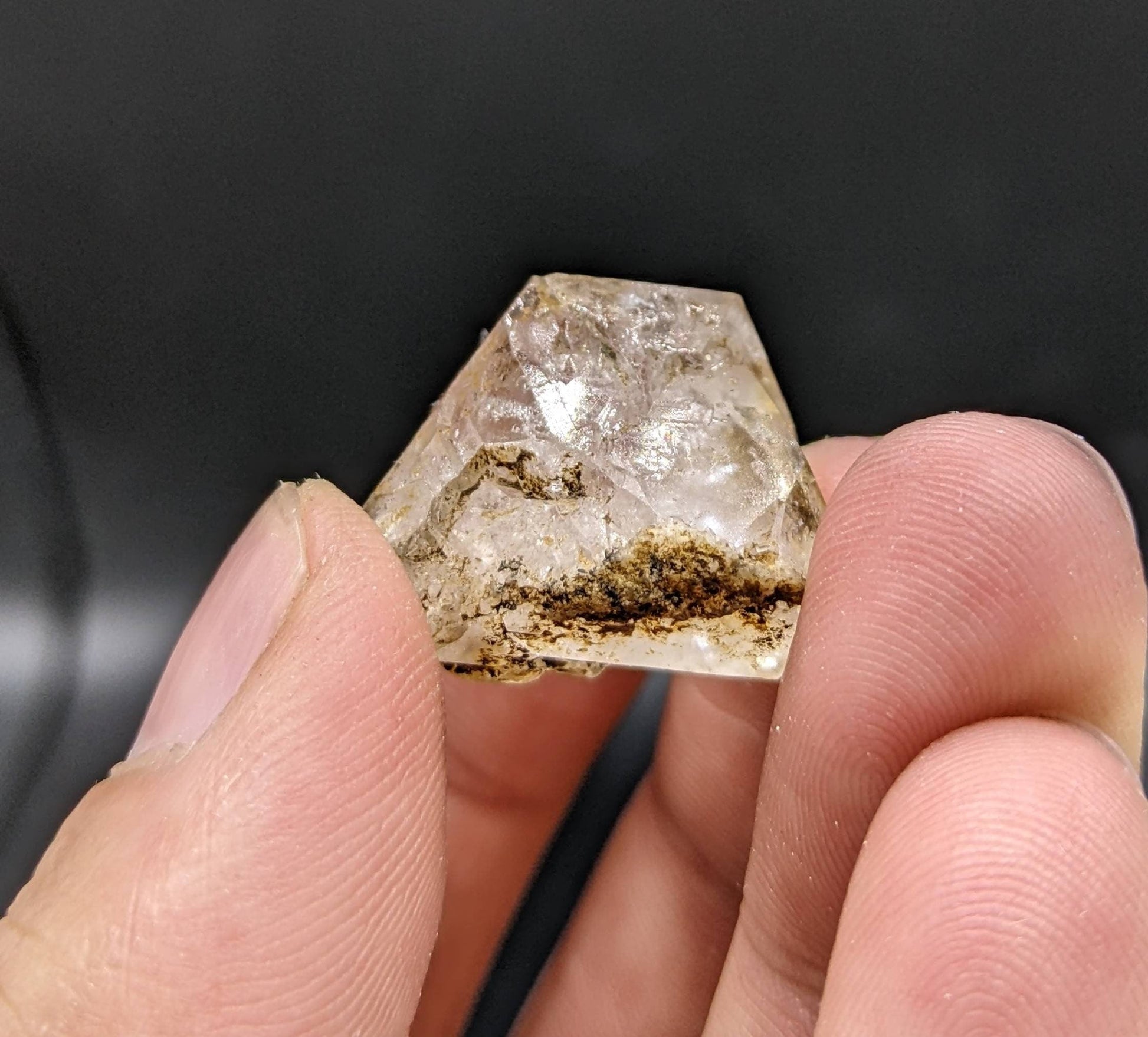 ARSAA GEMS AND MINERALSNatural clay included window fencter quartz crystal from Baluchistan Pakistan, 11.7 grams - Premium  from ARSAA GEMS AND MINERALS - Just $20.00! Shop now at ARSAA GEMS AND MINERALS