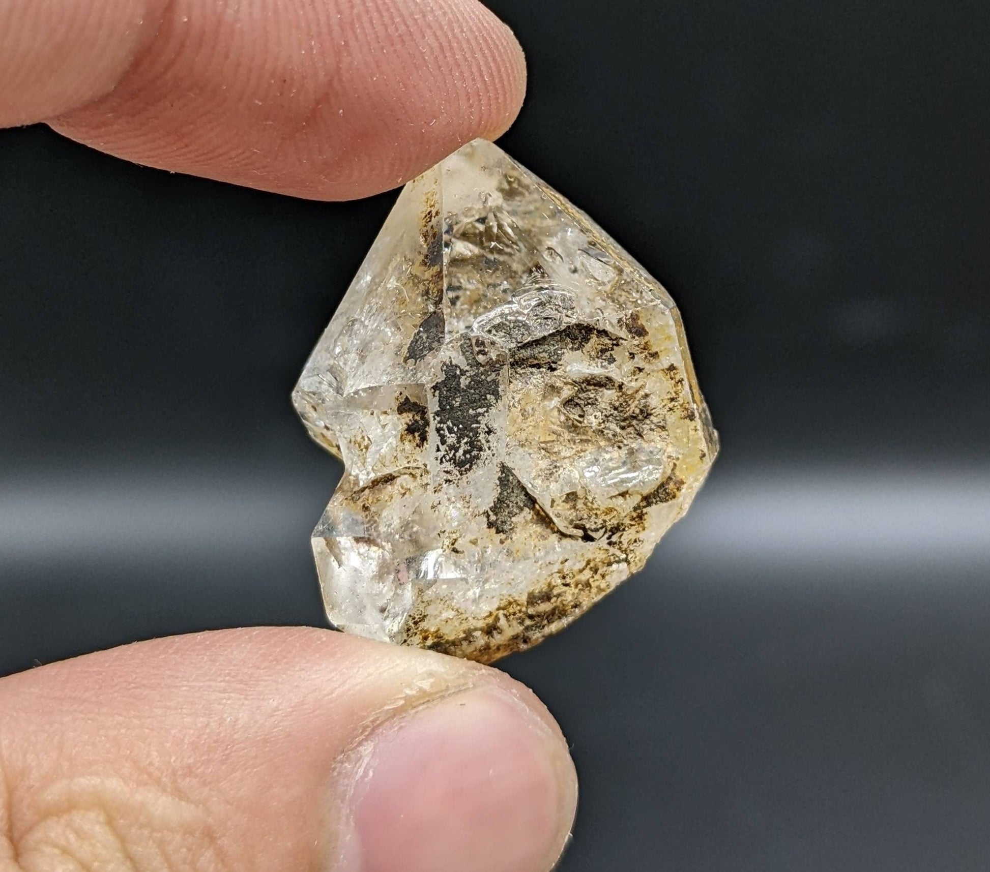 ARSAA GEMS AND MINERALSNatural clay included window fencter quartz crystal from Baluchistan Pakistan, 11.7 grams - Premium  from ARSAA GEMS AND MINERALS - Just $20.00! Shop now at ARSAA GEMS AND MINERALS