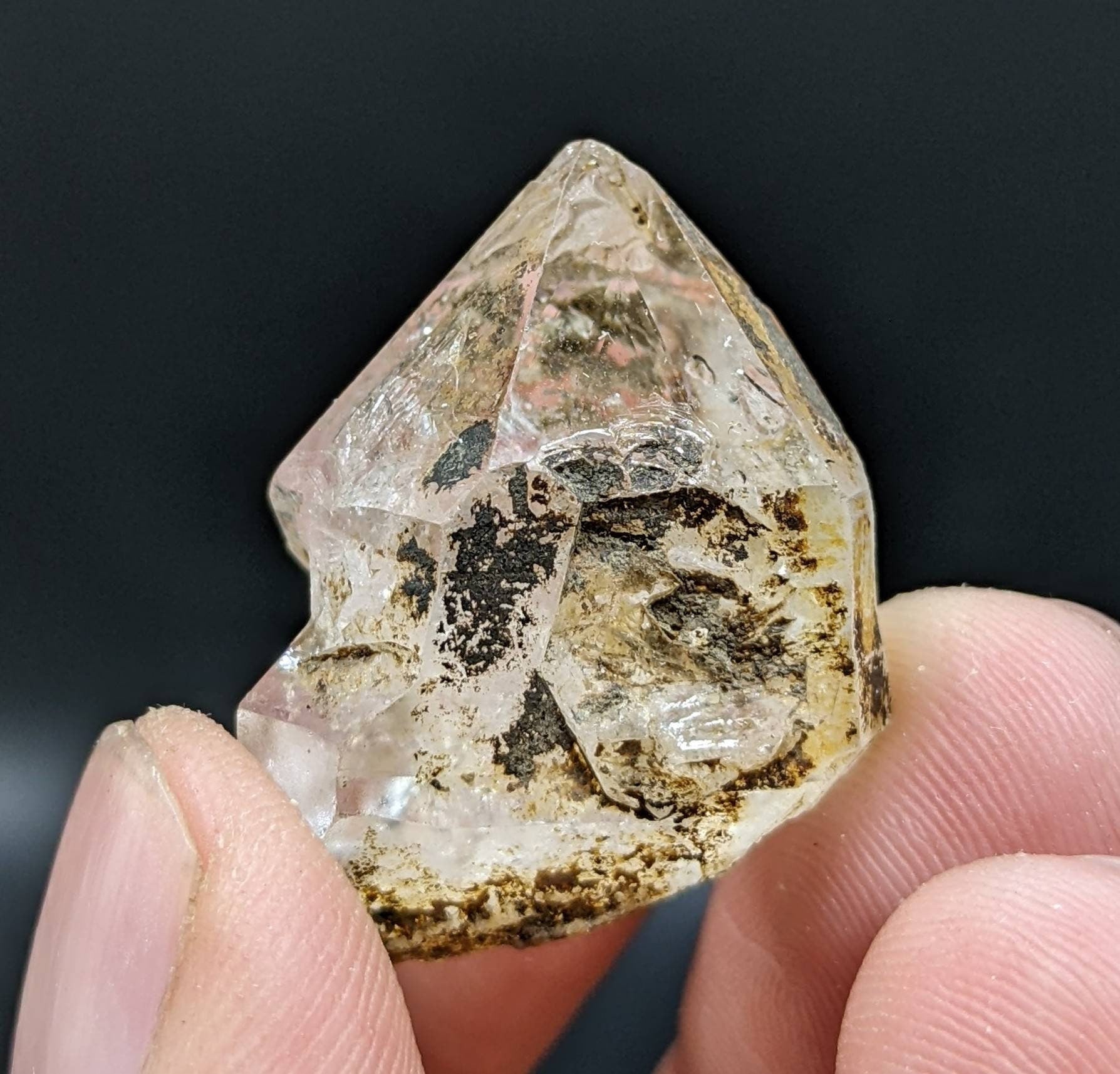 ARSAA GEMS AND MINERALSNatural clay included window fencter quartz crystal from Baluchistan Pakistan, 11.7 grams - Premium  from ARSAA GEMS AND MINERALS - Just $20.00! Shop now at ARSAA GEMS AND MINERALS