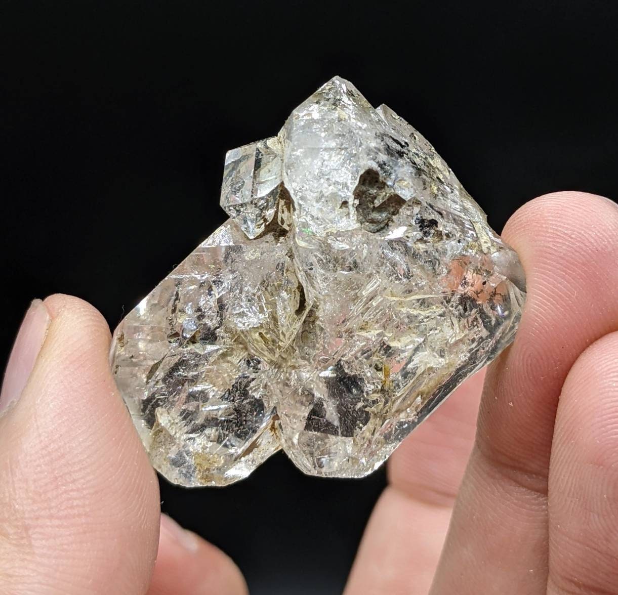 ARSAA GEMS AND MINERALSNatural clay included window fencter quartz crystal from Baluchistan Pakistan, 20.6 grams - Premium  from ARSAA GEMS AND MINERALS - Just $35.00! Shop now at ARSAA GEMS AND MINERALS