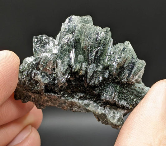 ARSAA GEMS AND MINERALSapatite cluster on matrix with green basolite inclusion from KP Pakistan, 28.6 gram - Premium  from ARSAA GEMS AND MINERALS - Just $25.00! Shop now at ARSAA GEMS AND MINERALS