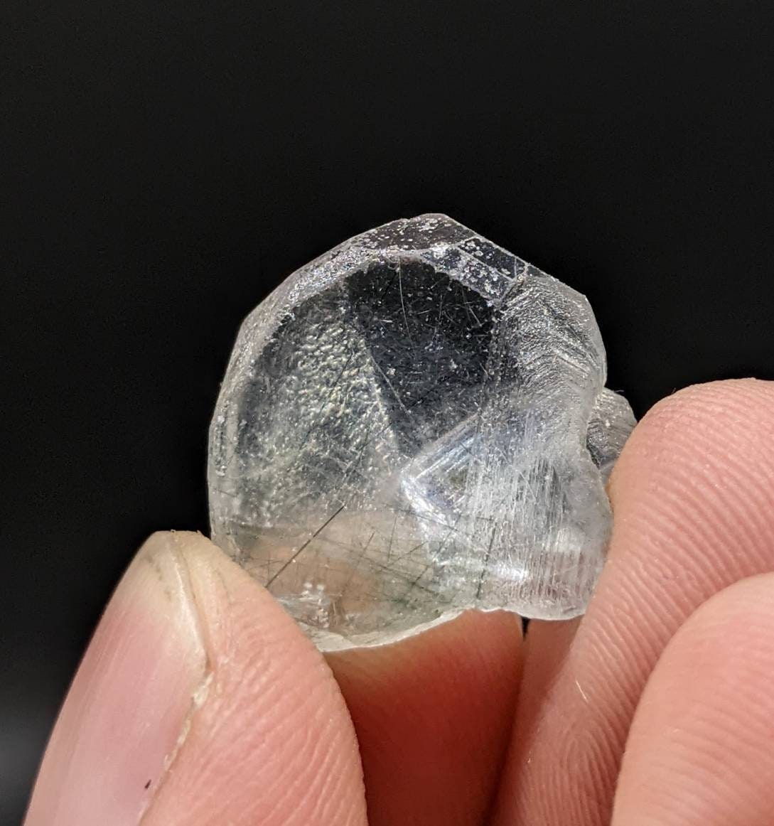 ARSAA GEMS AND MINERALSLight purple apatite single crystal with green basolite inclusion from KP Pakistan, 4 gram - Premium  from ARSAA GEMS AND MINERALS - Just $25.00! Shop now at ARSAA GEMS AND MINERALS