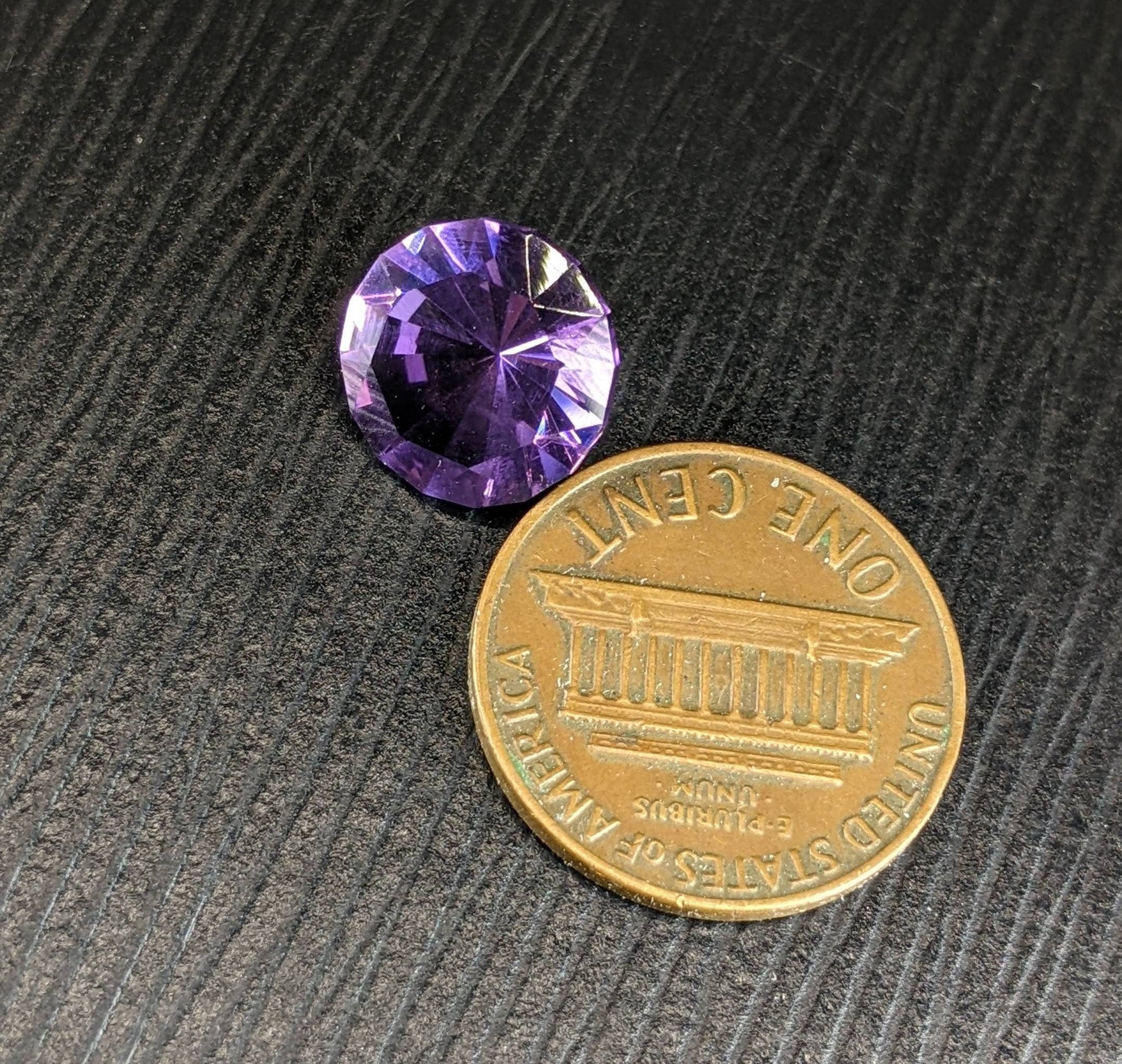 ARSAA GEMS AND MINERALSNatural deep purple color eye clean clarity round cut shape faceted amethyst gem, 4.5 carats - Premium  from ARSAA GEMS AND MINERALS - Just $10.00! Shop now at ARSAA GEMS AND MINERALS