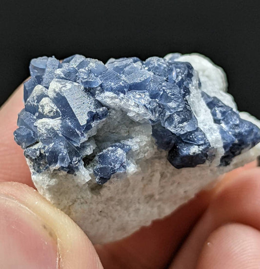 ARSAA GEMS AND MINERALSNatural rare indicolite blue quartz crystals on matrix on albite from Afghanistan, 20 grams - Premium  from ARSAA GEMS AND MINERALS - Just $40.00! Shop now at ARSAA GEMS AND MINERALS