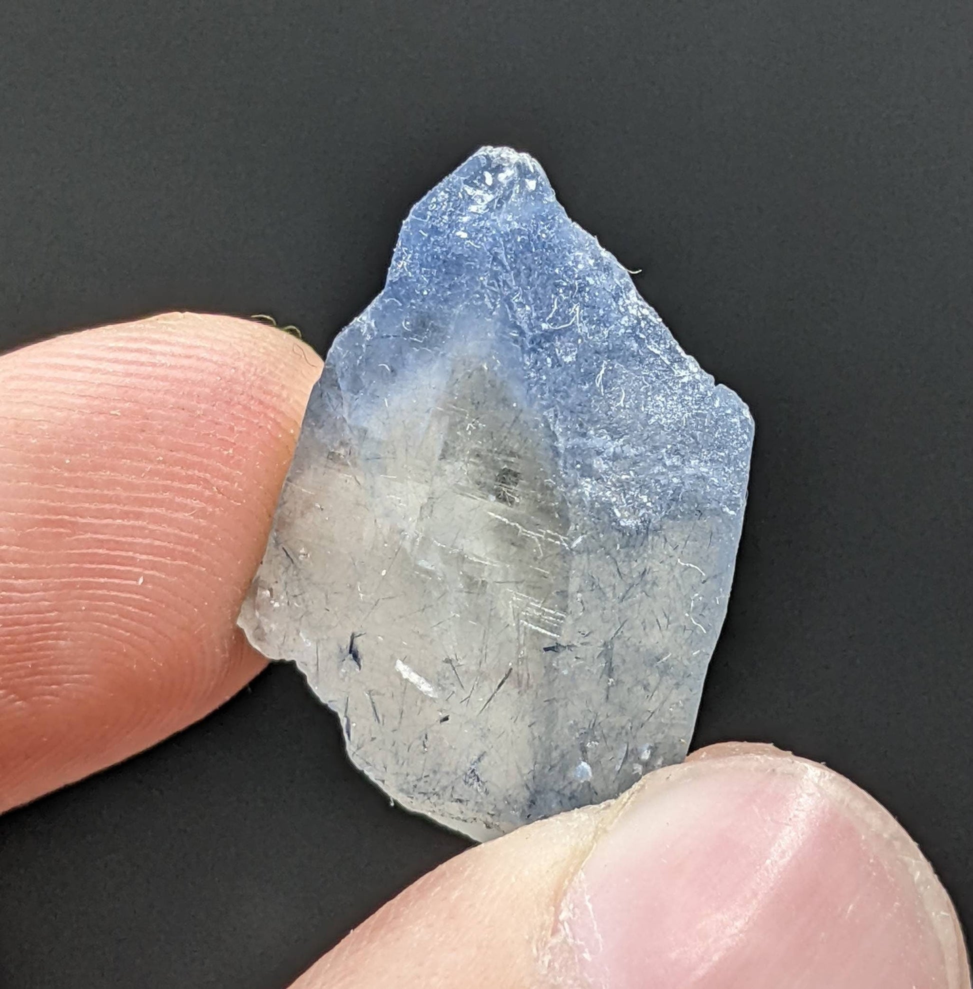 ARSAA GEMS AND MINERALSNatural rare indicolite aka blue quartz crystal from Afghanistan, 4.1 grams - Premium  from ARSAA GEMS AND MINERALS - Just $30.00! Shop now at ARSAA GEMS AND MINERALS