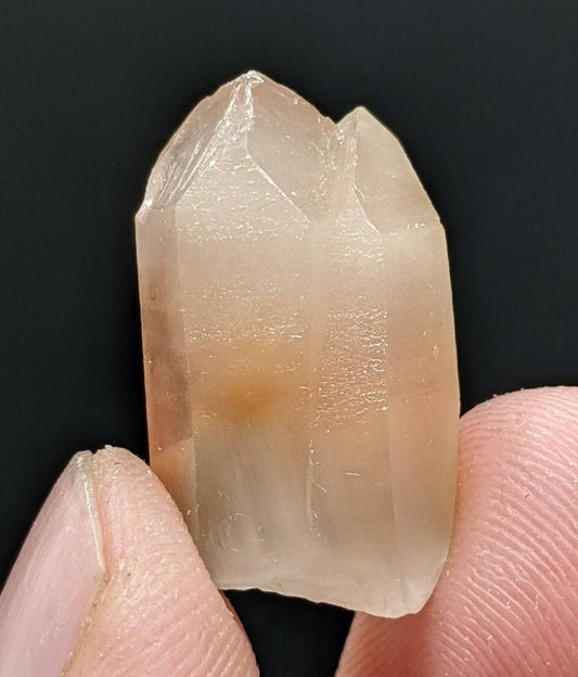 ARSAA GEMS AND MINERALSBicolor small thumbnail size natural amphibole quartz crystal from Baluchistan Pakistan, 4.9 grams - Premium  from ARSAA GEMS AND MINERALS - Just $15.00! Shop now at ARSAA GEMS AND MINERALS