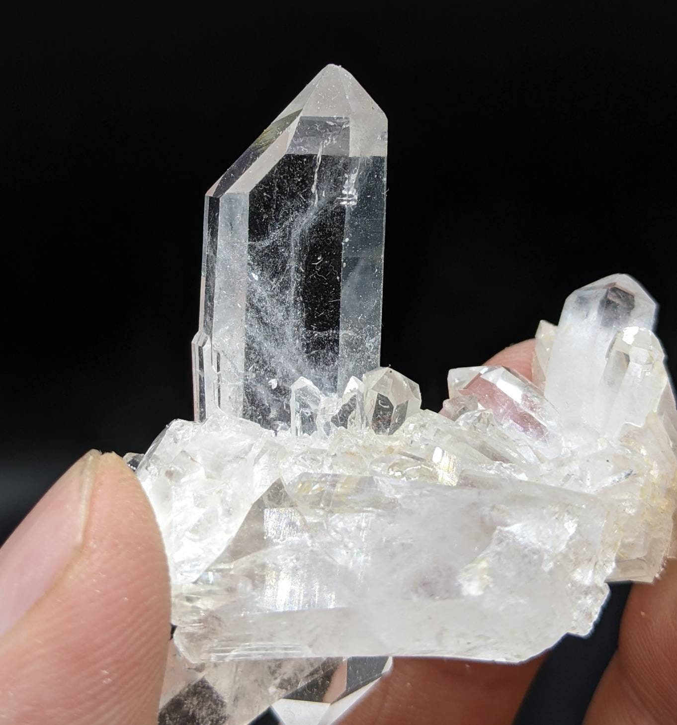 ARSAA GEMS AND MINERALSQuartz cluster Terminated clear from Baluchistan Pakistan, 28 grams - Premium  from ARSAA GEMS AND MINERALS - Just $30.00! Shop now at ARSAA GEMS AND MINERALS