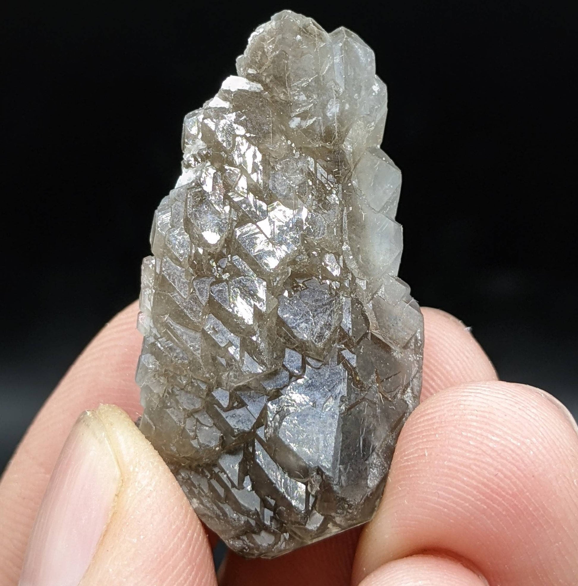 ARSAA GEMS AND MINERALSRare blue indicolite quartz crystal with step formation structure from Afghanistan, 10.9 grams - Premium  from ARSAA GEMS AND MINERALS - Just $40.00! Shop now at ARSAA GEMS AND MINERALS