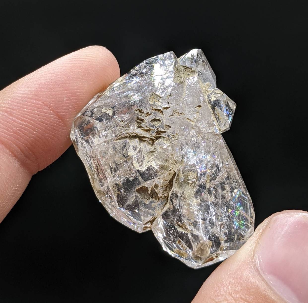 ARSAA GEMS AND MINERALSNatural clay included window fencter quartz crystal from Baluchistan Pakistan, 20.6 grams - Premium  from ARSAA GEMS AND MINERALS - Just $35.00! Shop now at ARSAA GEMS AND MINERALS