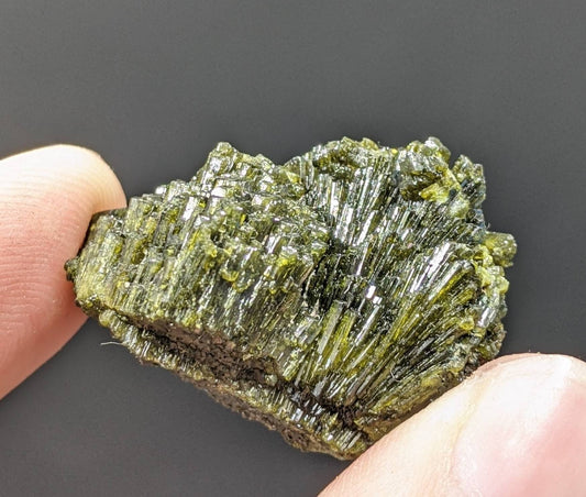 ARSAA GEMS AND MINERALSNatural green spray epidote crystal from Balochistan Pakistan, weight 18.3 grams - Premium  from ARSAA GEMS AND MINERALS - Just $20.00! Shop now at ARSAA GEMS AND MINERALS