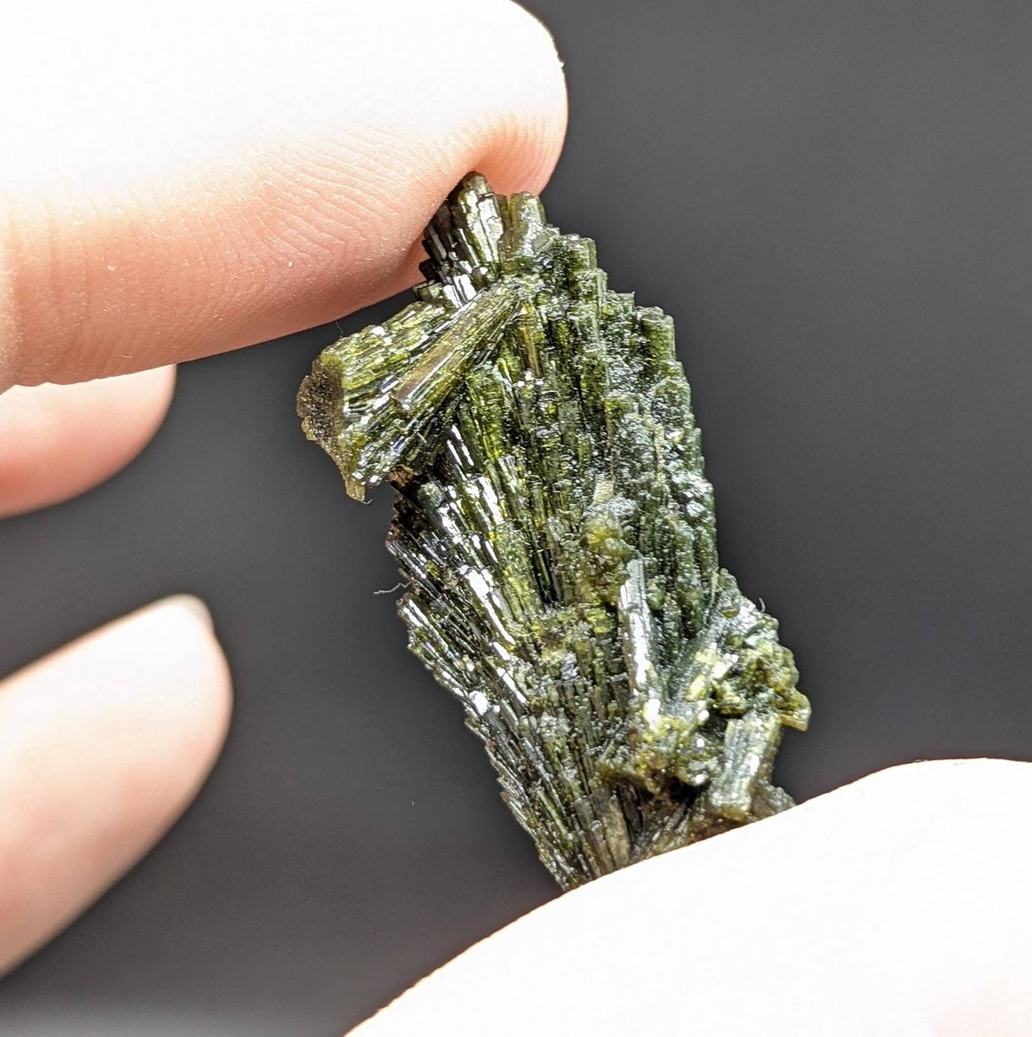 ARSAA GEMS AND MINERALSNatural green spray epidote crystal from Balochistan Pakistan, weight 7 grams - Premium  from ARSAA GEMS AND MINERALS - Just $20.00! Shop now at ARSAA GEMS AND MINERALS