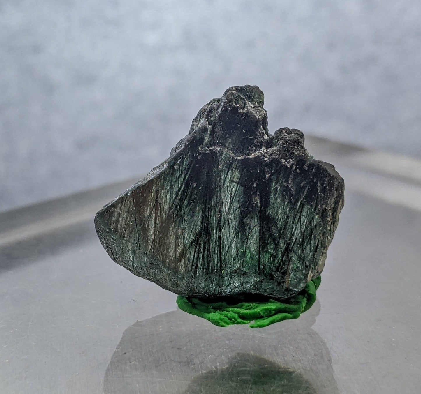 ARSAA GEMS AND MINERALSCalcite cluster with green basolite inclusion from KP Pakistan, 4.2 gram - Premium  from ARSAA GEMS AND MINERALS - Just $20.00! Shop now at ARSAA GEMS AND MINERALS