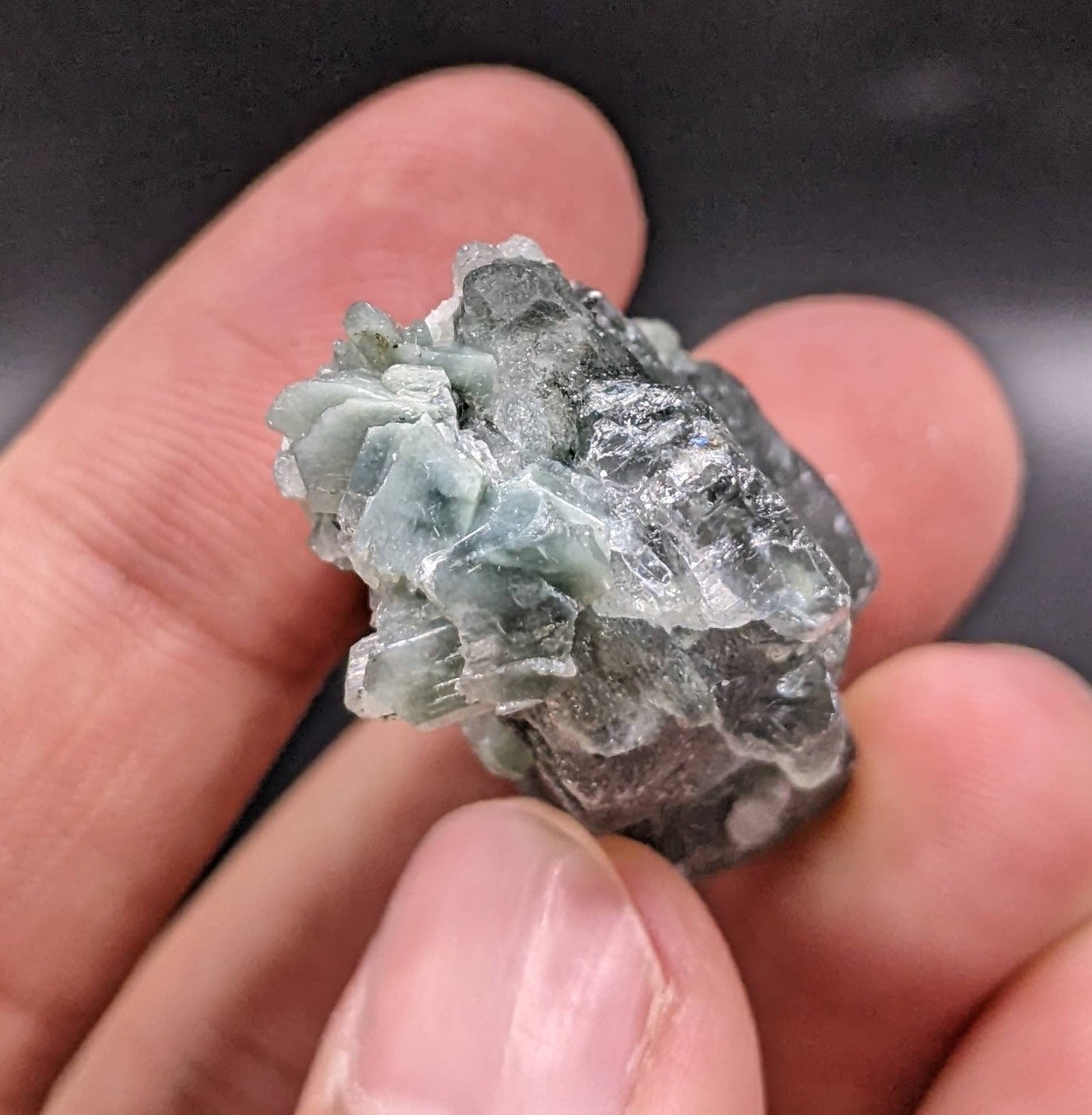 ARSAA GEMS AND MINERALSGreen Apatite with basolite inclusion transparent  crystal from Mohmand Agency KPK Pakistan, weight 22.9 grams - Premium  from ARSAA GEMS AND MINERALS - Just $40.00! Shop now at ARSAA GEMS AND MINERALS