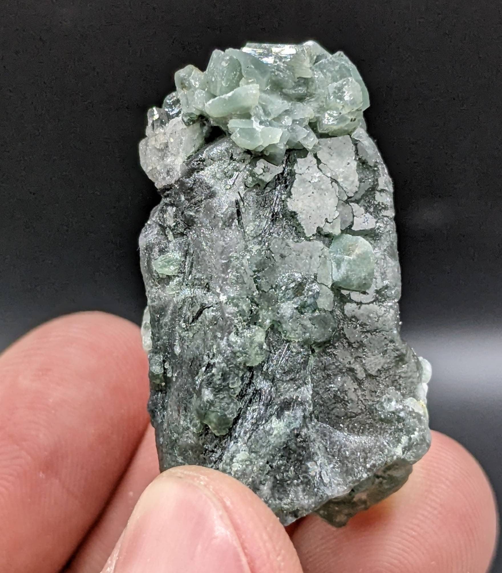 ARSAA GEMS AND MINERALSGreen Apatite with basolite inclusion transparent  crystal from Mohmand Agency KPK Pakistan, weight 22.9 grams - Premium  from ARSAA GEMS AND MINERALS - Just $40.00! Shop now at ARSAA GEMS AND MINERALS