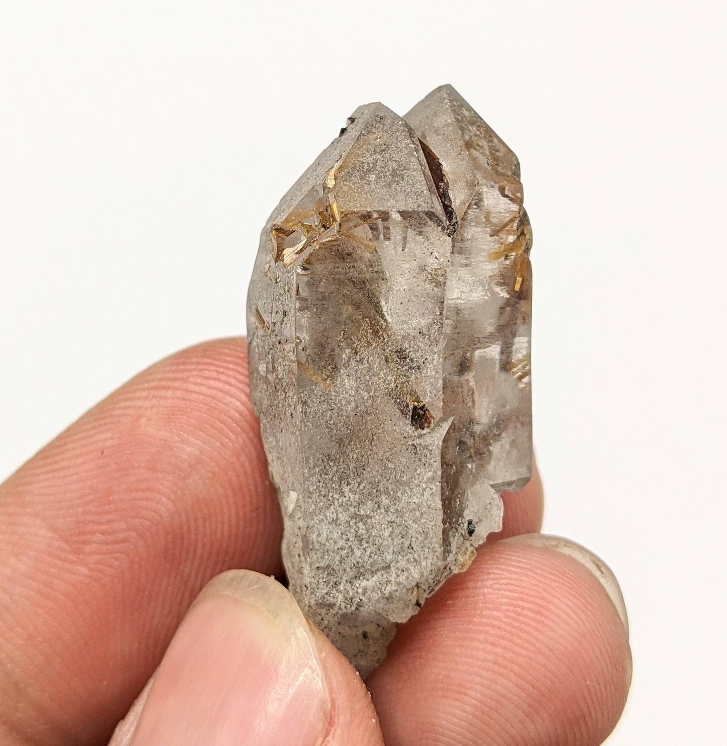 ARSAA GEMS AND MINERALSTwins Sagenite var Rutile included quartz crystal from KP Pakistan, 11.5 grams - Premium  from ARSAA GEMS AND MINERALS - Just $30.00! Shop now at ARSAA GEMS AND MINERALS