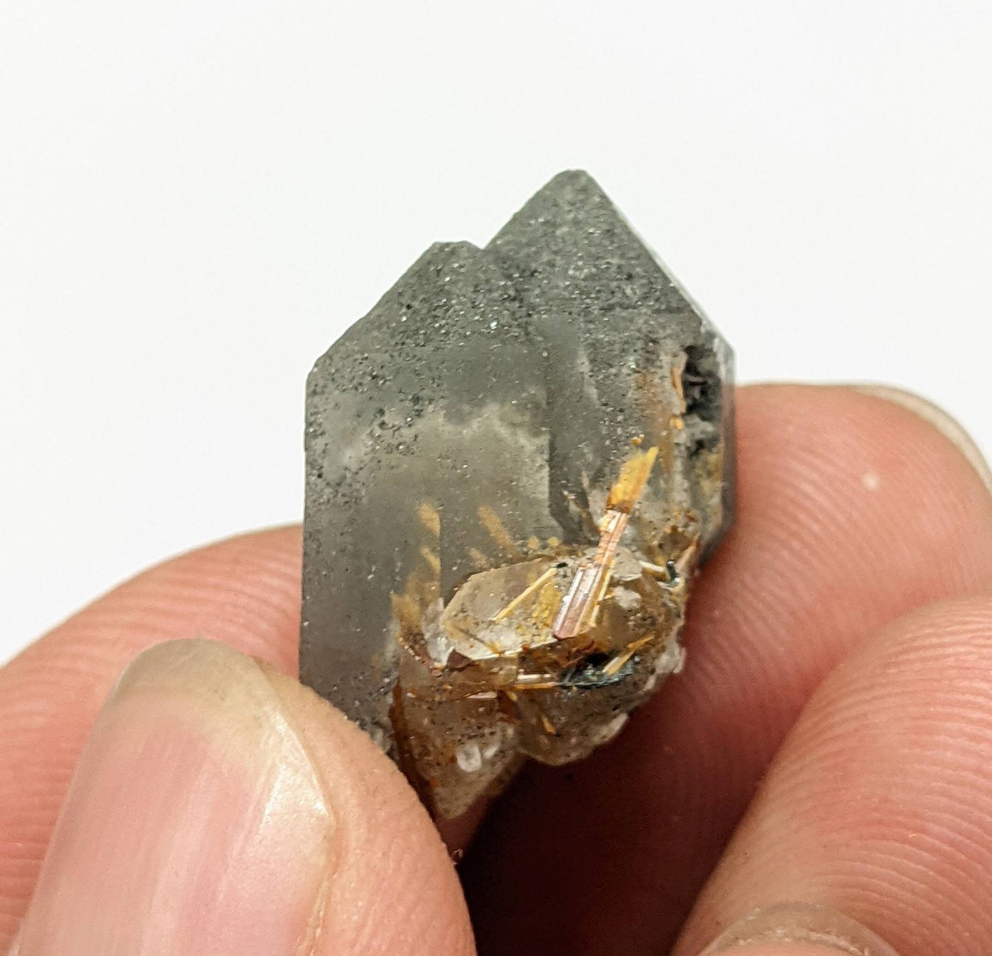 ARSAA GEMS AND MINERALSTwins Sagenite var Rutile included quartz crystal from KP Pakistan, 4.5 grams - Premium  from ARSAA GEMS AND MINERALS - Just $25.00! Shop now at ARSAA GEMS AND MINERALS