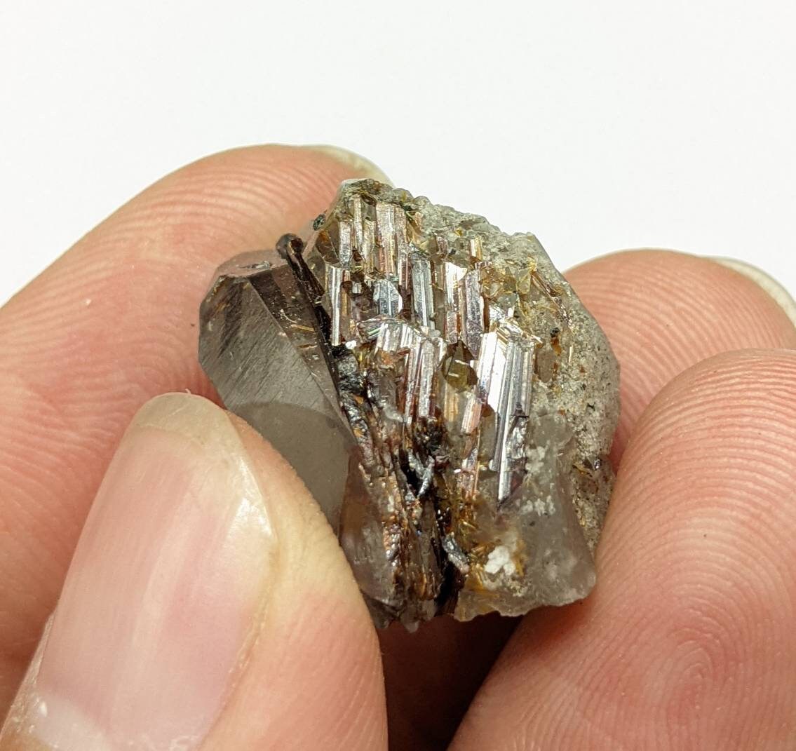 ARSAA GEMS AND MINERALSSagenite var Rutile included quartz crystal from KP Pakistan, 7 grams - Premium  from ARSAA GEMS AND MINERALS - Just $30.00! Shop now at ARSAA GEMS AND MINERALS