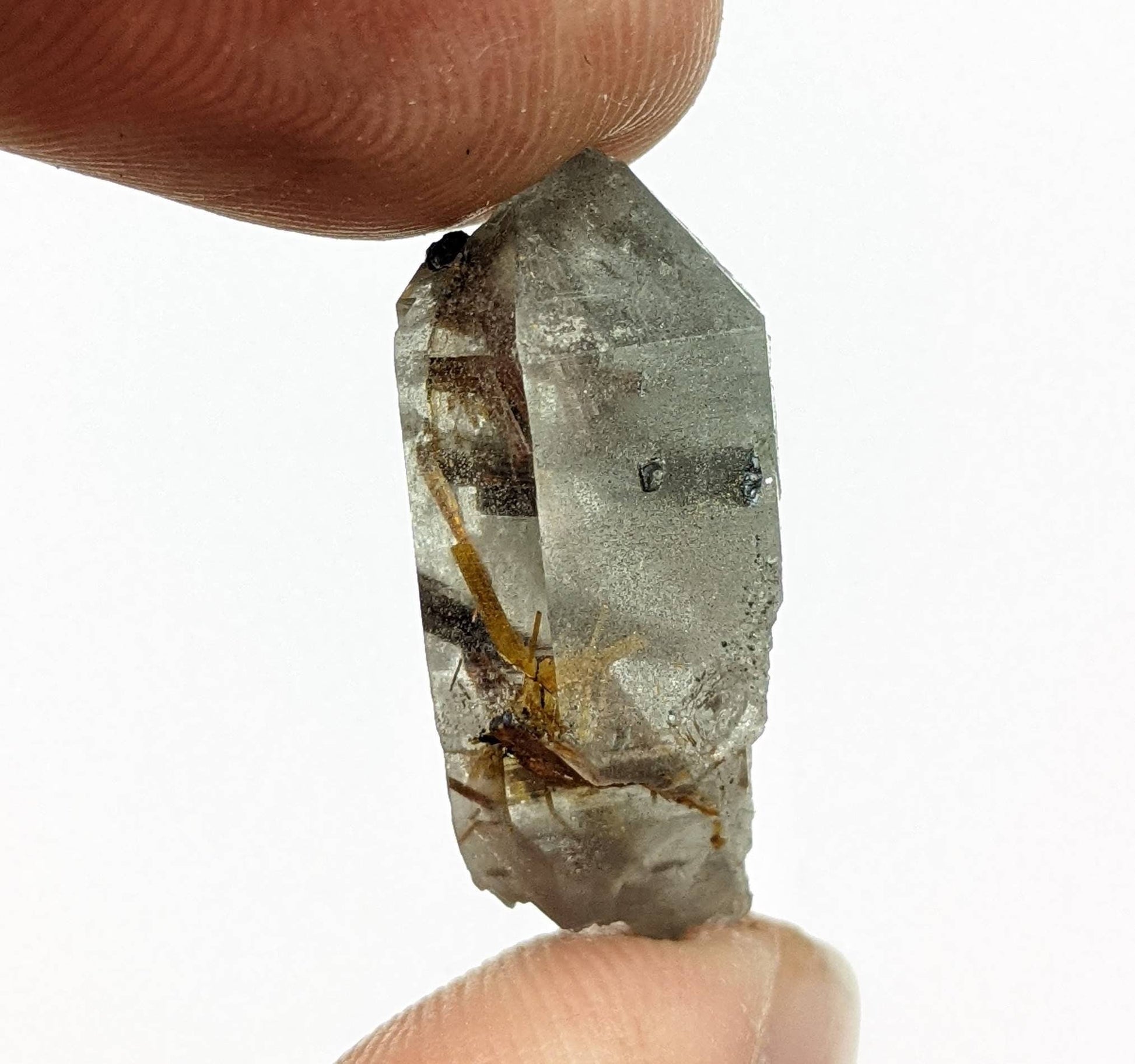 ARSAA GEMS AND MINERALSSagenite var Rutile included quartz crystal from KP Pakistan, 3.4 grams - Premium  from ARSAA GEMS AND MINERALS - Just $20.00! Shop now at ARSAA GEMS AND MINERALS