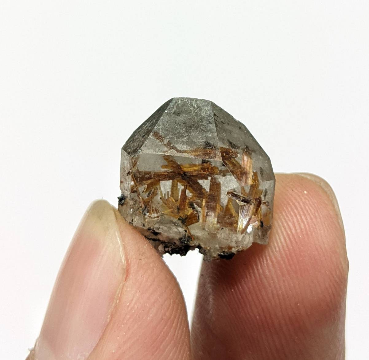 ARSAA GEMS AND MINERALSSagenite var Rutile included quartz crystal from KP Pakistan, 2.7 grams - Premium  from ARSAA GEMS AND MINERALS - Just $20.00! Shop now at ARSAA GEMS AND MINERALS
