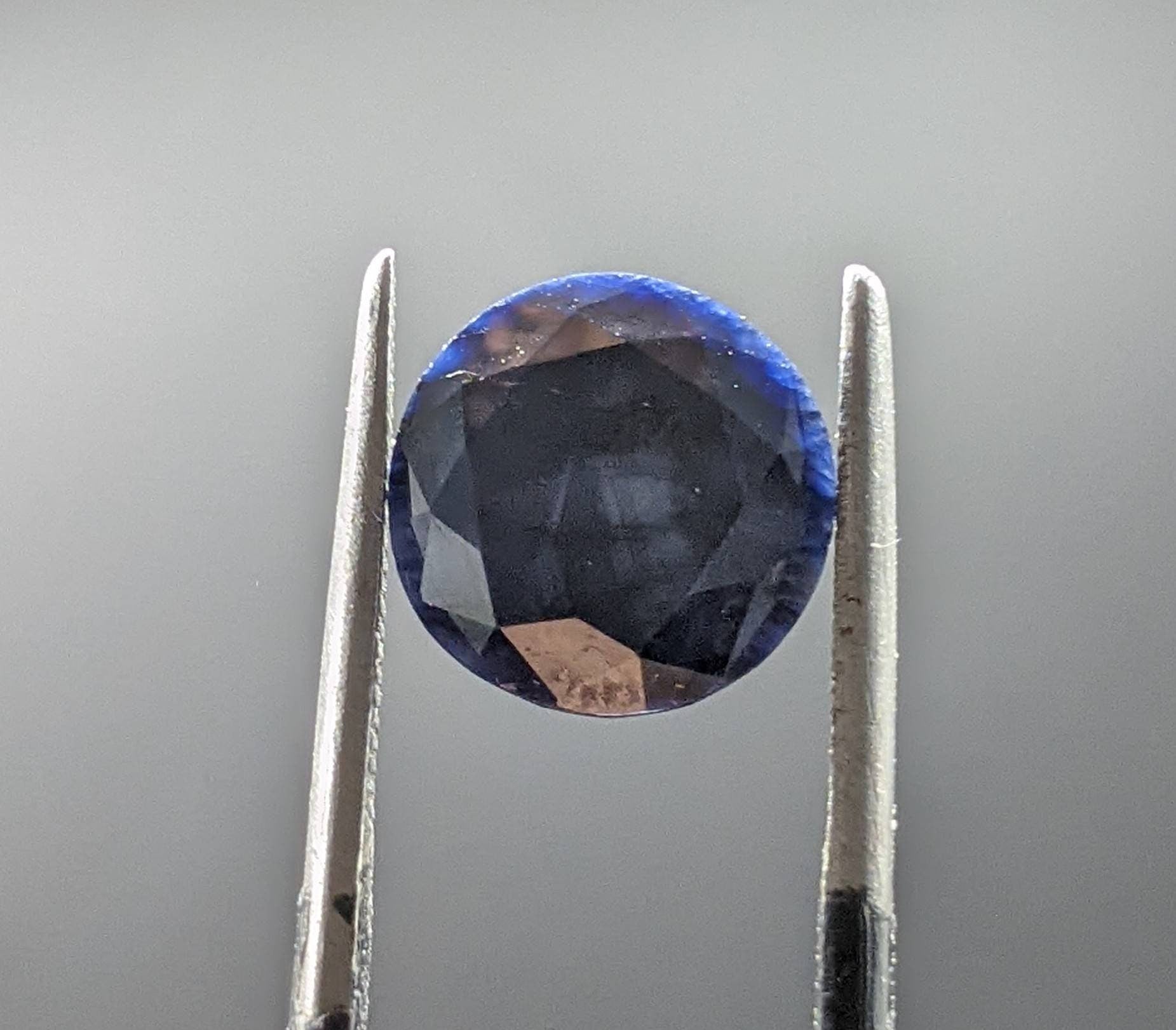 ARSAA GEMS AND MINERALSDark blue Sapphire faceted round cut shape from Badakhshan Afghanistan, 4.5 carats - Premium  from ARSAA GEMS AND MINERALS - Just $35.00! Shop now at ARSAA GEMS AND MINERALS
