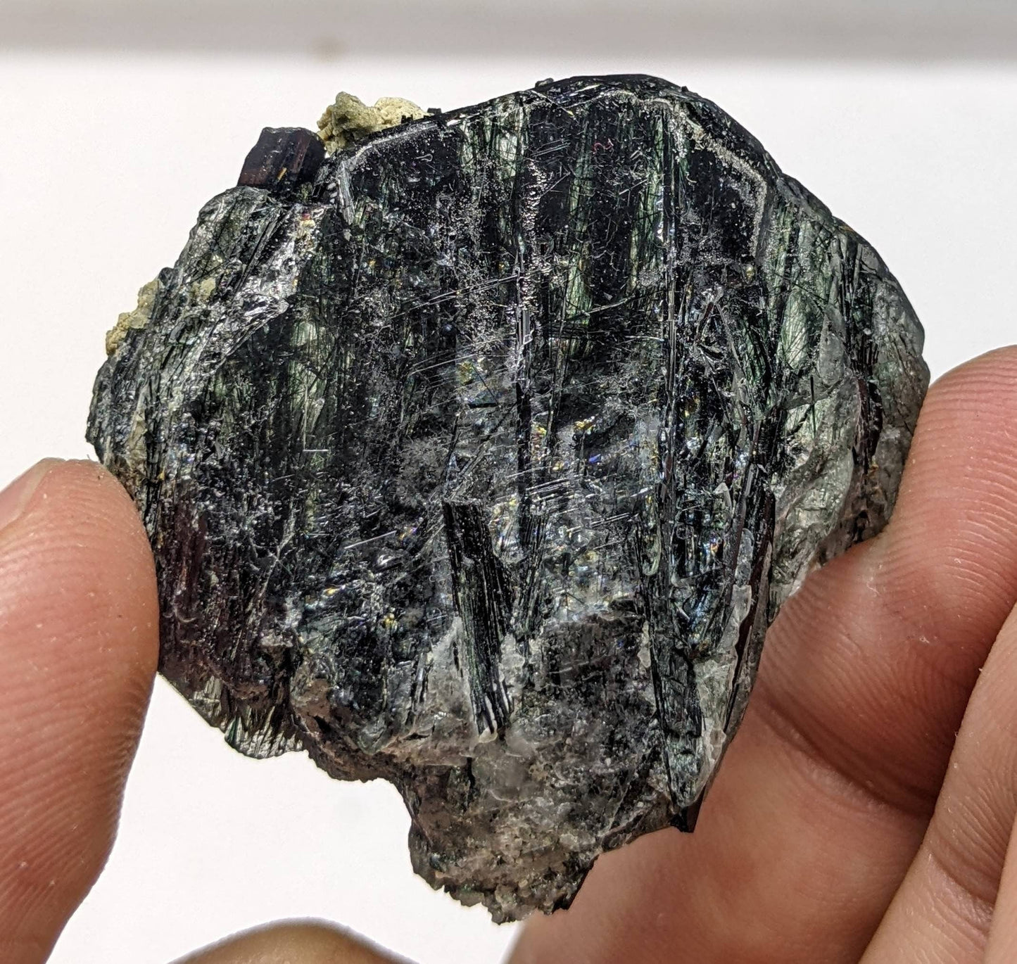 ARSAA GEMS AND MINERALSApatite crystal with green basolite inclusion from KP Pakistan, 30 grams - Premium  from ARSAA GEMS AND MINERALS - Just $60.00! Shop now at ARSAA GEMS AND MINERALS