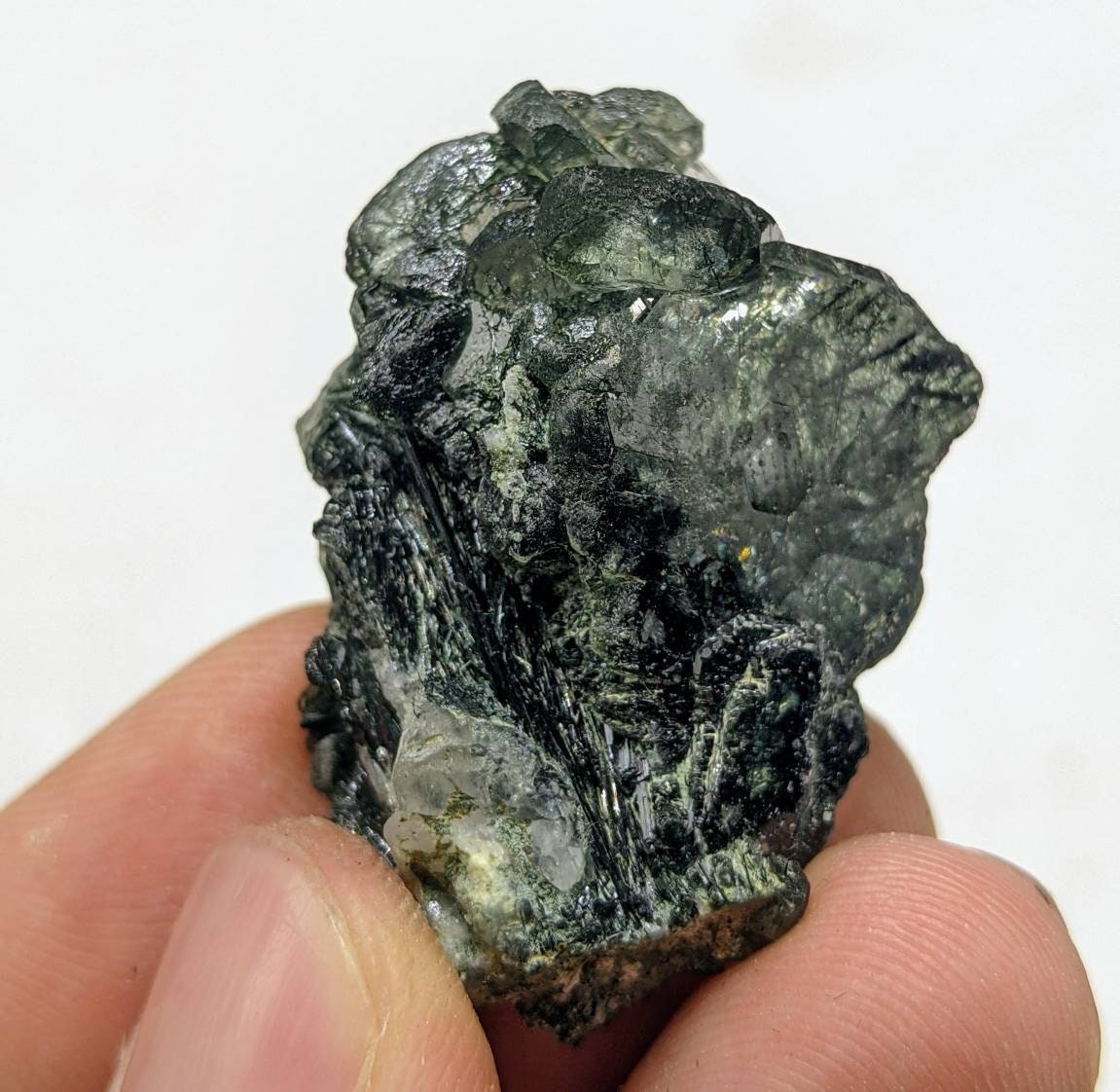 ARSAA GEMS AND MINERALSApatite crystal with green basolite inclusion from KP Pakistan, 16.8 grams - Premium  from ARSAA GEMS AND MINERALS - Just $30.00! Shop now at ARSAA GEMS AND MINERALS