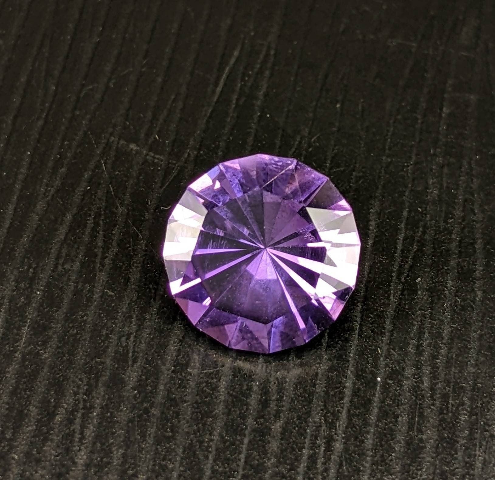 ARSAA GEMS AND MINERALSNatural deep purple color eye clean clarity round cut shape faceted amethyst gem, 4.5 carats - Premium  from ARSAA GEMS AND MINERALS - Just $10.00! Shop now at ARSAA GEMS AND MINERALS