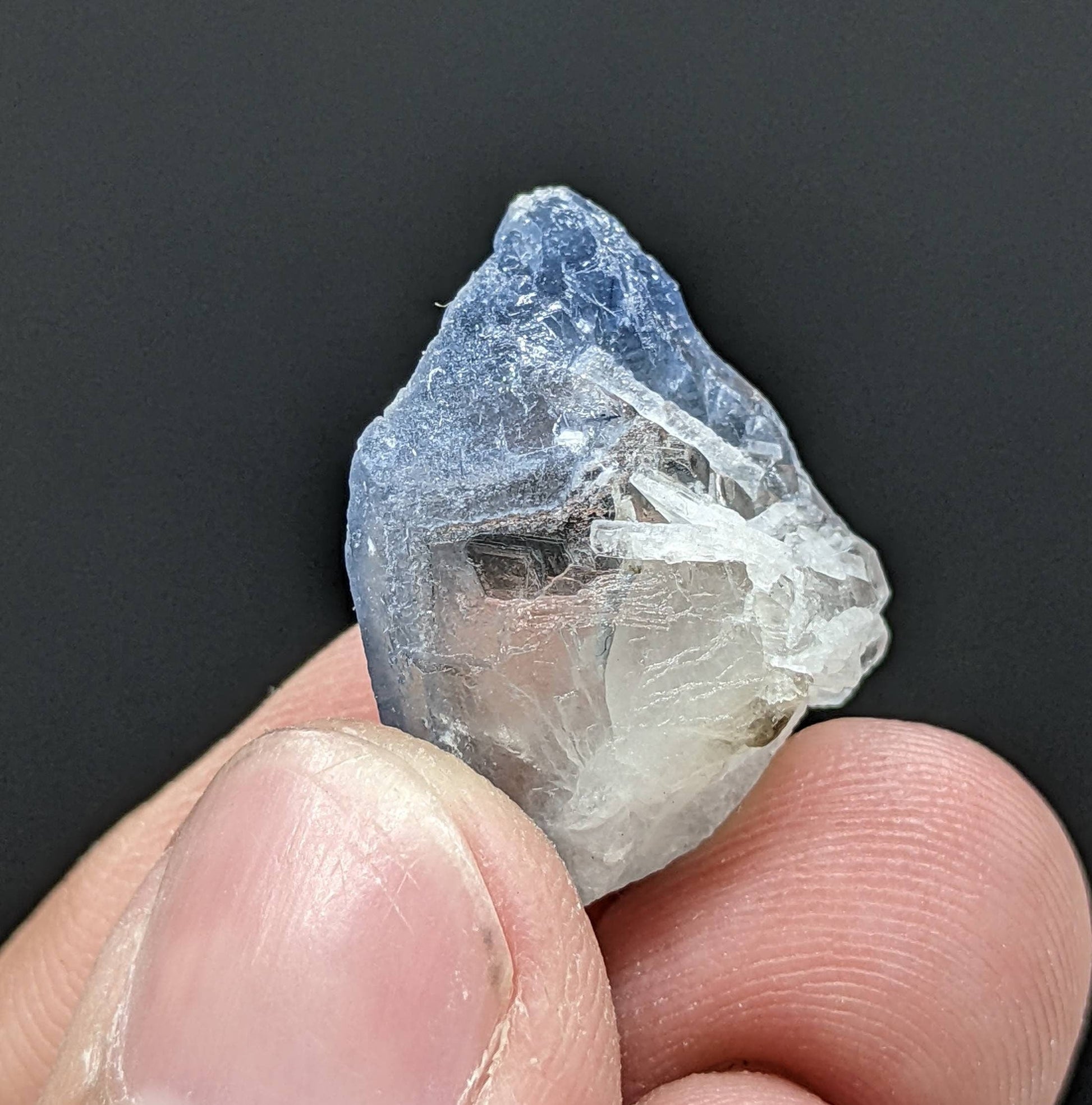 ARSAA GEMS AND MINERALSNatural rare indicolite aka blue quartz crystal from Afghanistan, 4.1 grams - Premium  from ARSAA GEMS AND MINERALS - Just $30.00! Shop now at ARSAA GEMS AND MINERALS