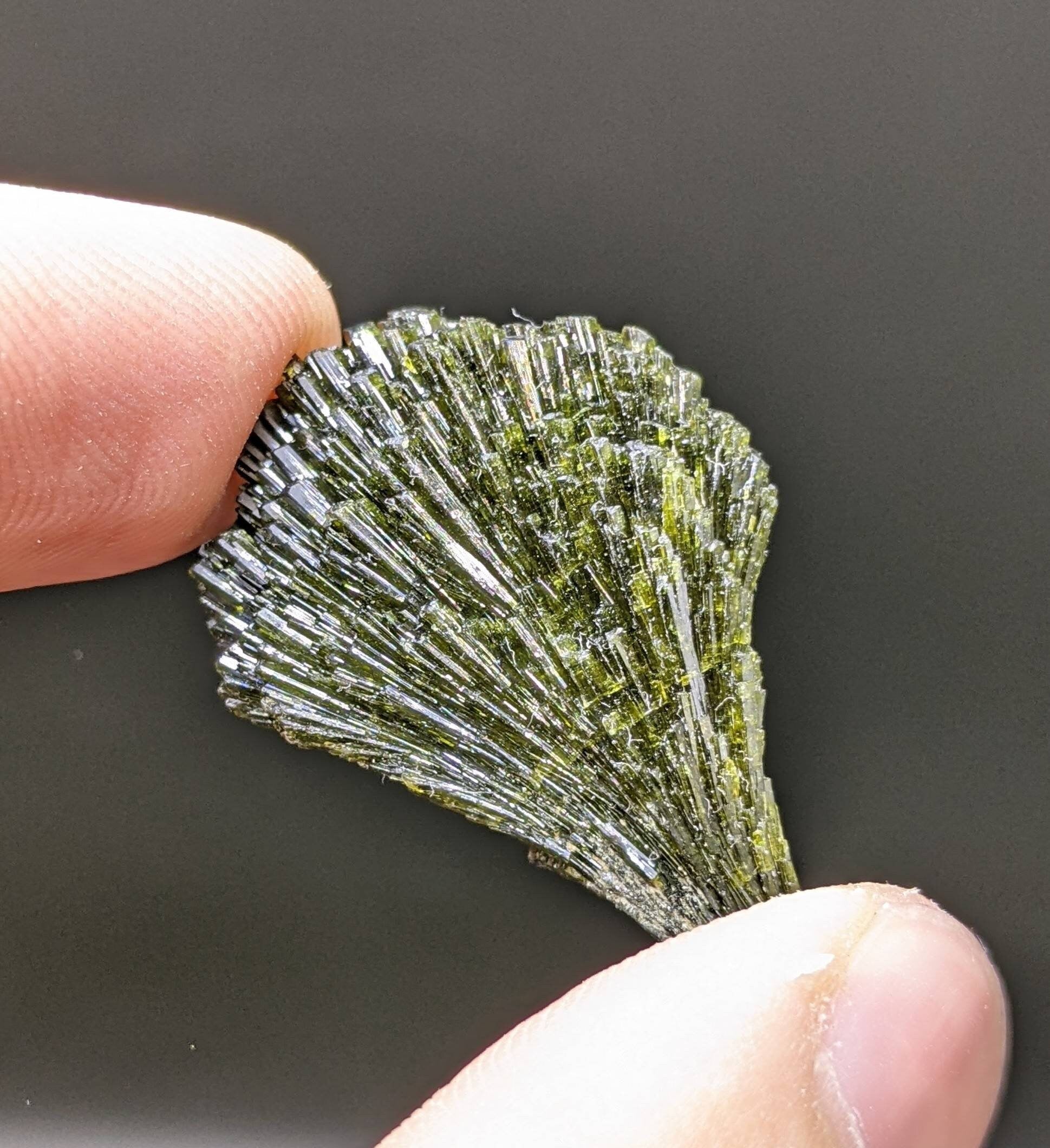 ARSAA GEMS AND MINERALSGrreen spray epidote crystal from Balochistan Pakistan, weight 6.2 grams - Premium  from ARSAA GEMS AND MINERALS - Just $25.00! Shop now at ARSAA GEMS AND MINERALS