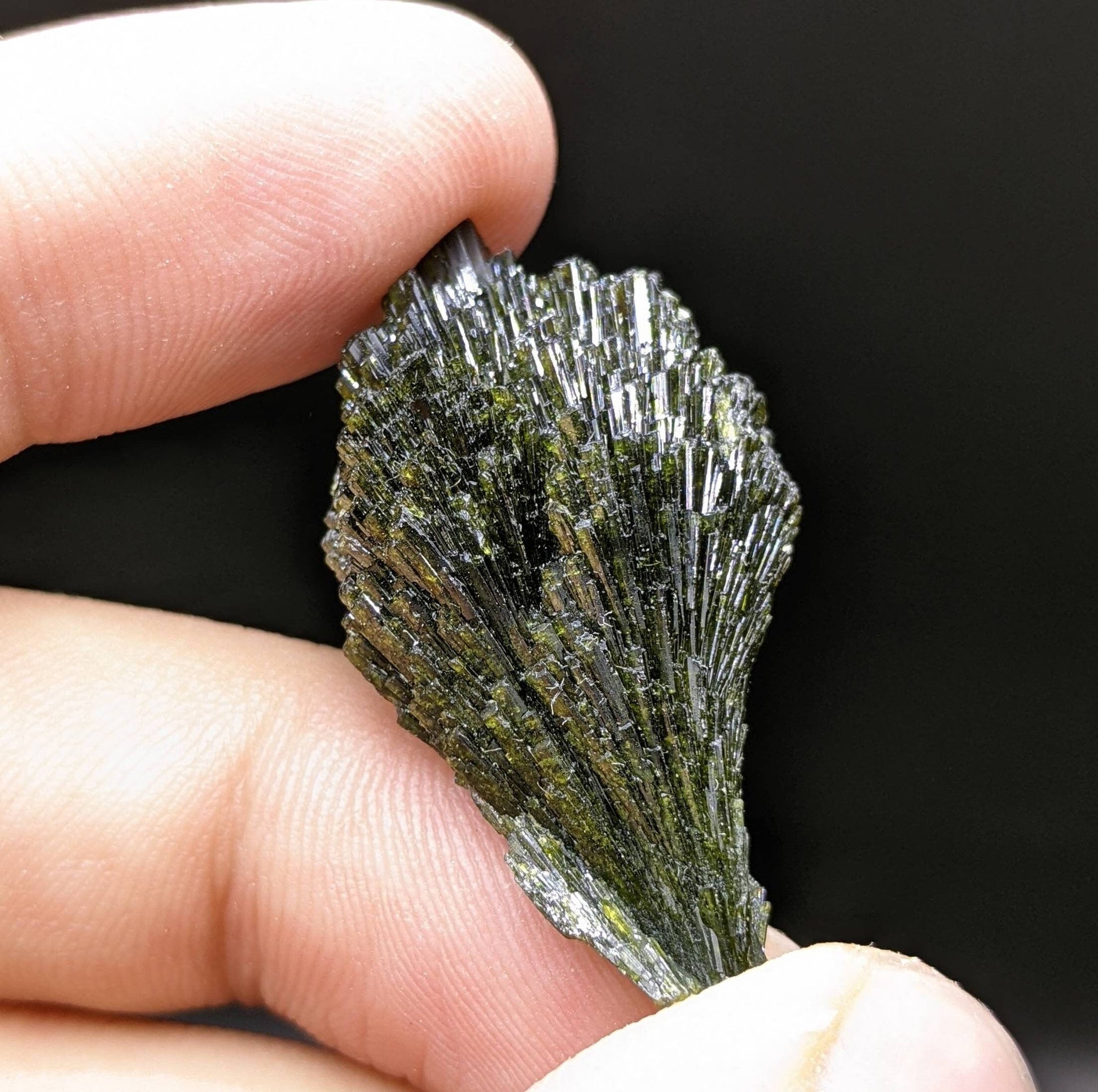 ARSAA GEMS AND MINERALSGrreen spray epidote crystal from Balochistan Pakistan, weight 8.7 grams - Premium  from ARSAA GEMS AND MINERALS - Just $25.00! Shop now at ARSAA GEMS AND MINERALS