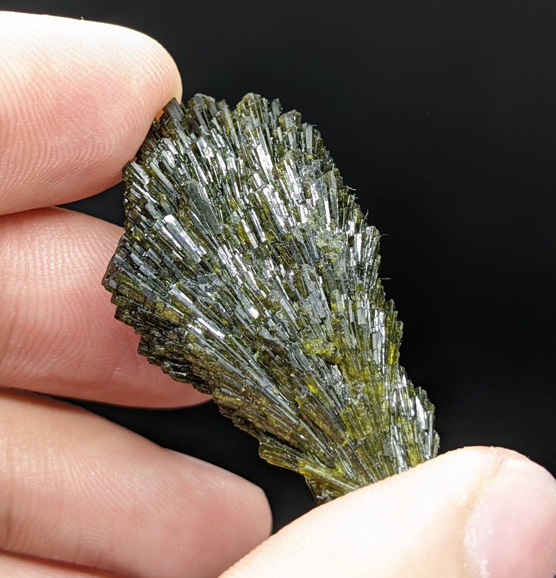 ARSAA GEMS AND MINERALSGrreen spray epidote crystal from Balochistan Pakistan, weight 12.7 grams - Premium  from ARSAA GEMS AND MINERALS - Just $27.00! Shop now at ARSAA GEMS AND MINERALS