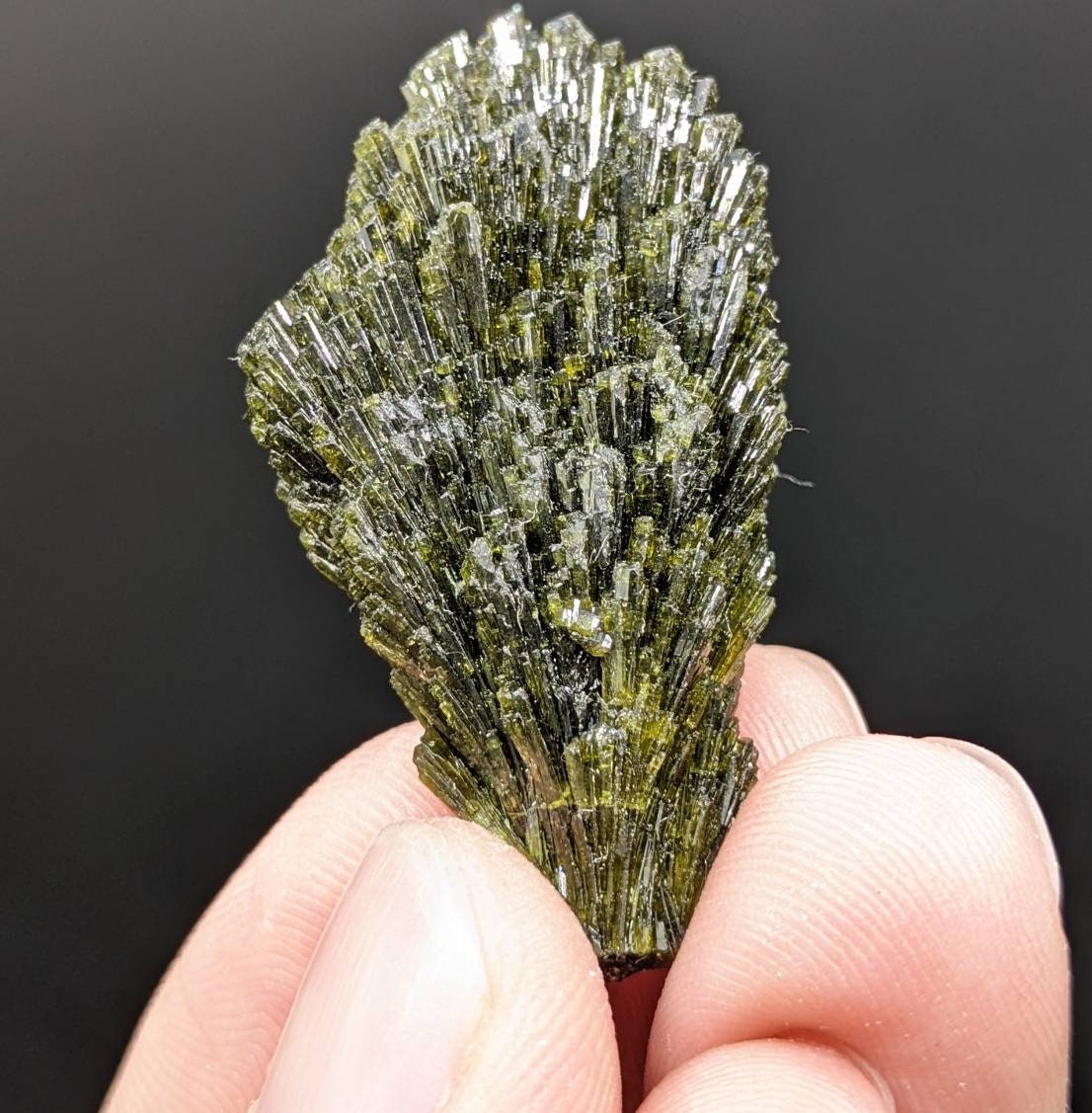 ARSAA GEMS AND MINERALSGrreen spray epidote crystal from Balochistan Pakistan, weight 12.7 grams - Premium  from ARSAA GEMS AND MINERALS - Just $27.00! Shop now at ARSAA GEMS AND MINERALS