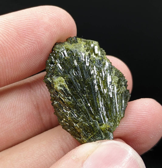 ARSAA GEMS AND MINERALSGrreen spray epidote crystal from Balochistan Pakistan, weight 8.3 grams - Premium  from ARSAA GEMS AND MINERALS - Just $25.00! Shop now at ARSAA GEMS AND MINERALS