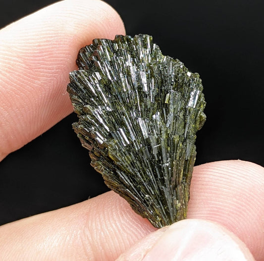 ARSAA GEMS AND MINERALSGreen spray epidote crystal from Balochistan Pakistan, weight 5.7 grams - Premium  from ARSAA GEMS AND MINERALS - Just $20.00! Shop now at ARSAA GEMS AND MINERALS