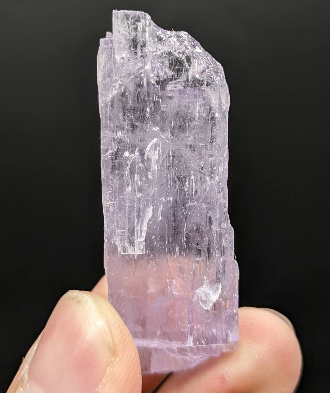 ARSAA GEMS AND MINERALSKunzite crystal with etched formation, purple color and Lustrous quality from Afghanistan, 25.7 grams - Premium  from ARSAA GEMS AND MINERALS - Just $50.00! Shop now at ARSAA GEMS AND MINERALS