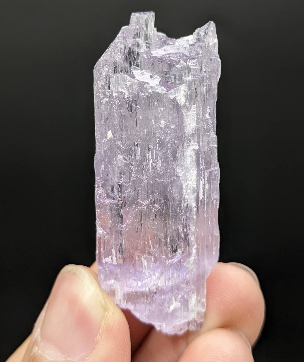 ARSAA GEMS AND MINERALSKunzite crystal with etched formation, purple color and Lustrous quality from Afghanistan, 25.7 grams - Premium  from ARSAA GEMS AND MINERALS - Just $50.00! Shop now at ARSAA GEMS AND MINERALS