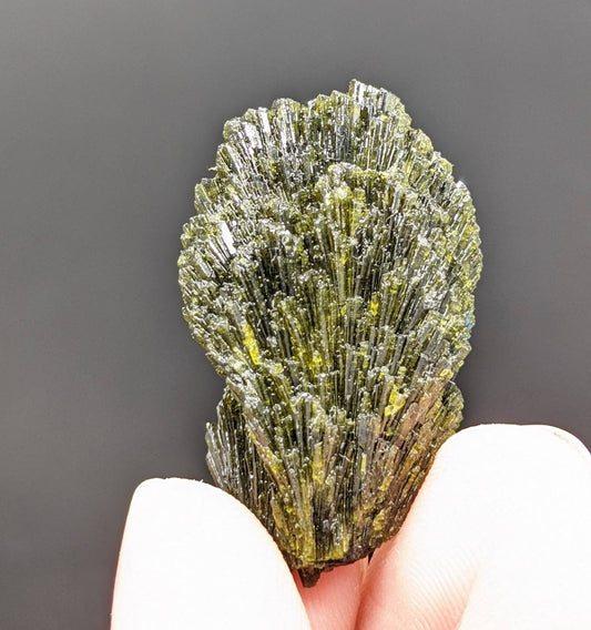 ARSAA GEMS AND MINERALSNatural green spray epidote crystal from Balochistan Pakistan, weight 13.3 grams - Premium  from ARSAA GEMS AND MINERALS - Just $25.00! Shop now at ARSAA GEMS AND MINERALS