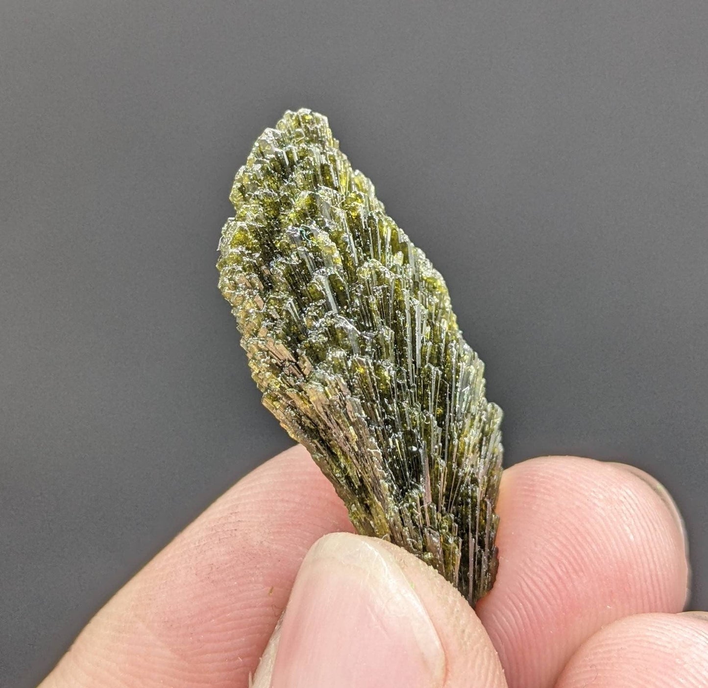 ARSAA GEMS AND MINERALSNatural green spray epidote crystal from Balochistan Pakistan, weight 8.8 grams - Premium  from ARSAA GEMS AND MINERALS - Just $20.00! Shop now at ARSAA GEMS AND MINERALS