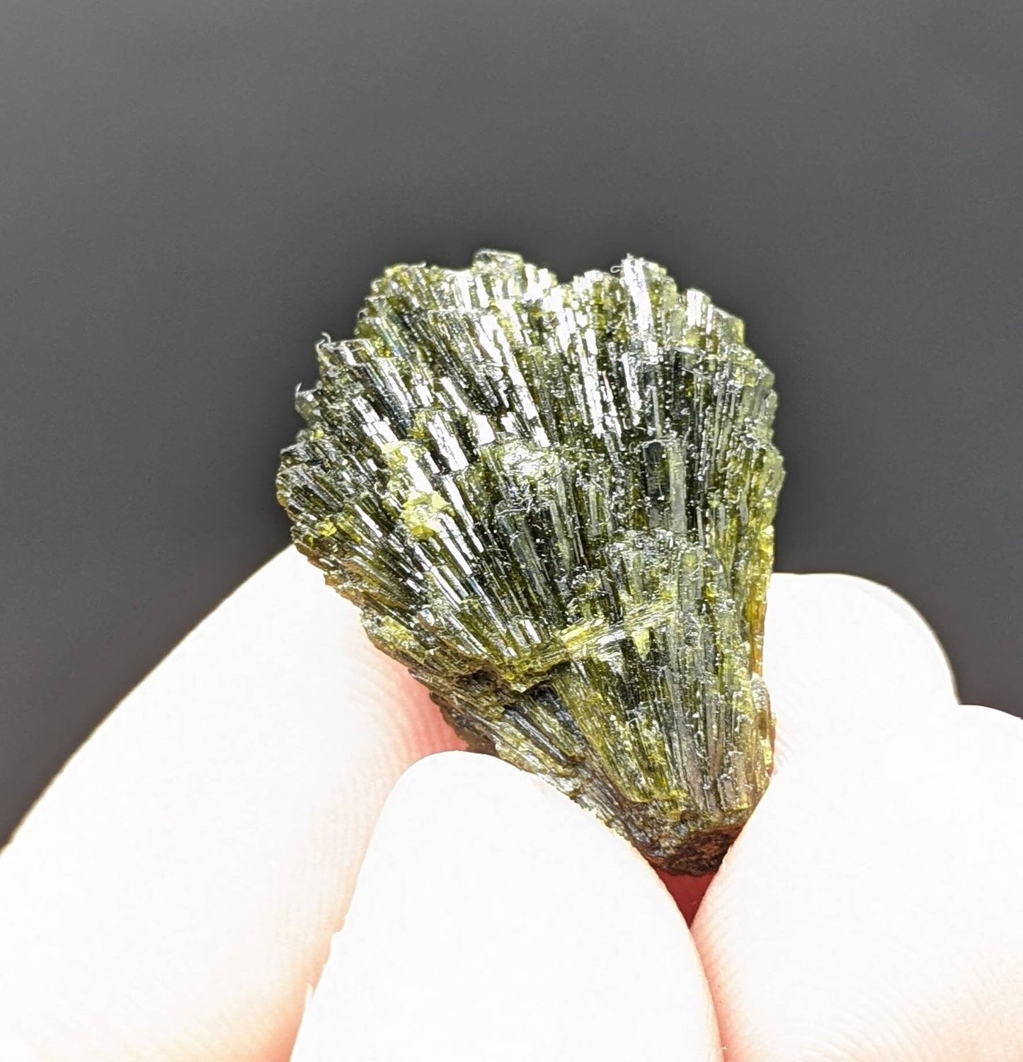 ARSAA GEMS AND MINERALSNatural green spray epidote crystal from Balochistan Pakistan, weight 6.3 grams - Premium  from ARSAA GEMS AND MINERALS - Just $20.00! Shop now at ARSAA GEMS AND MINERALS